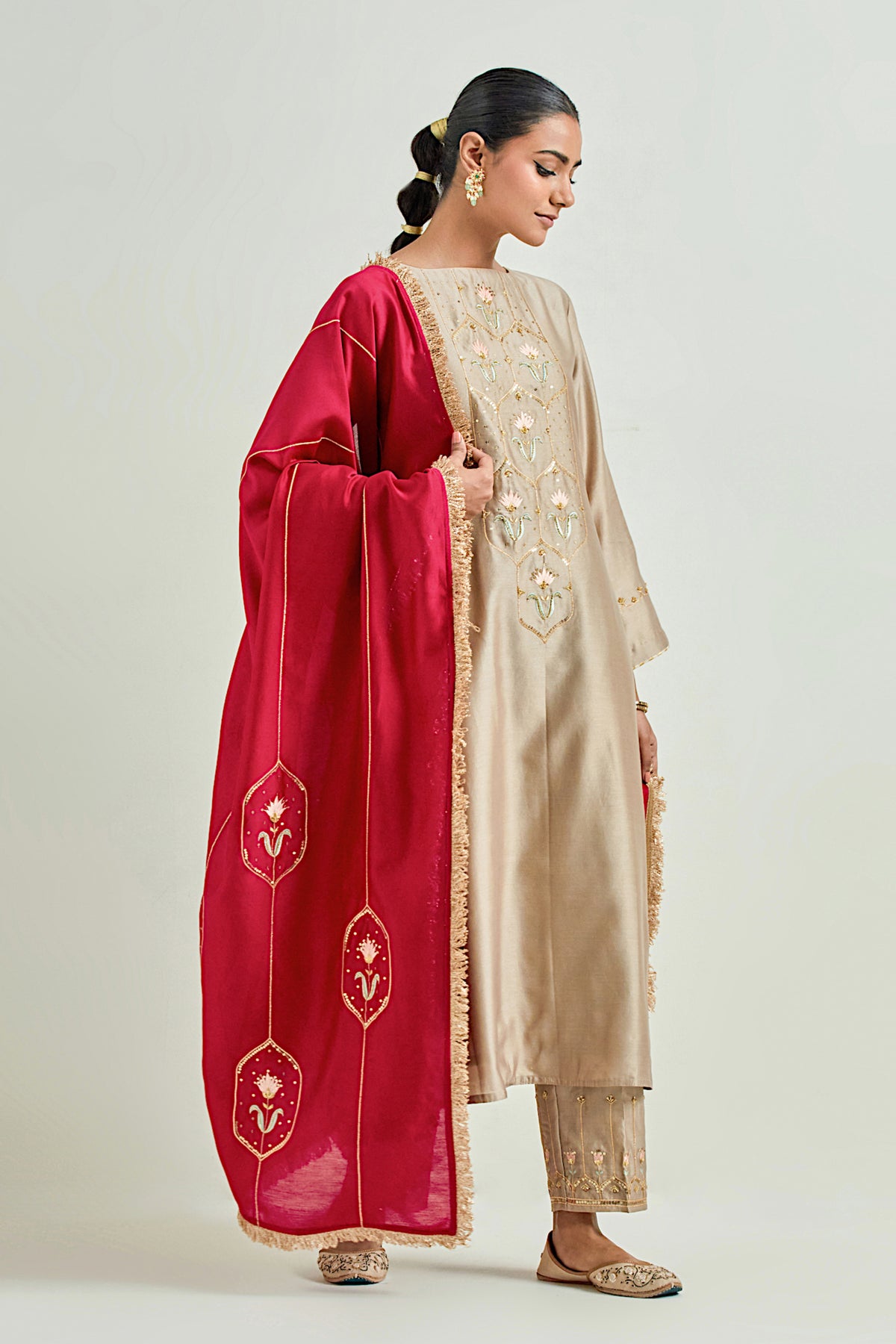 Brown Classic Kurta Set