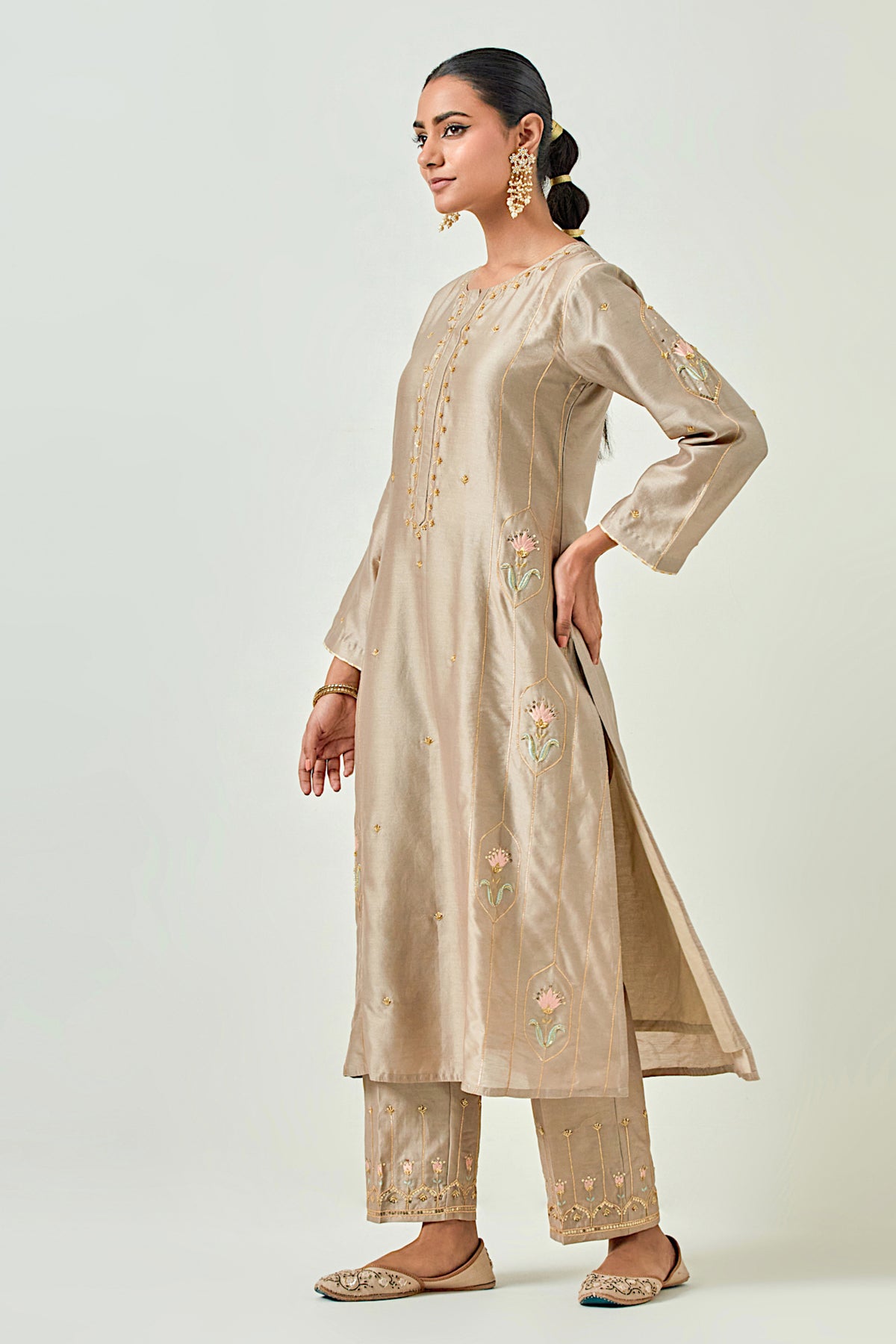 Brown Classic Kurta Set