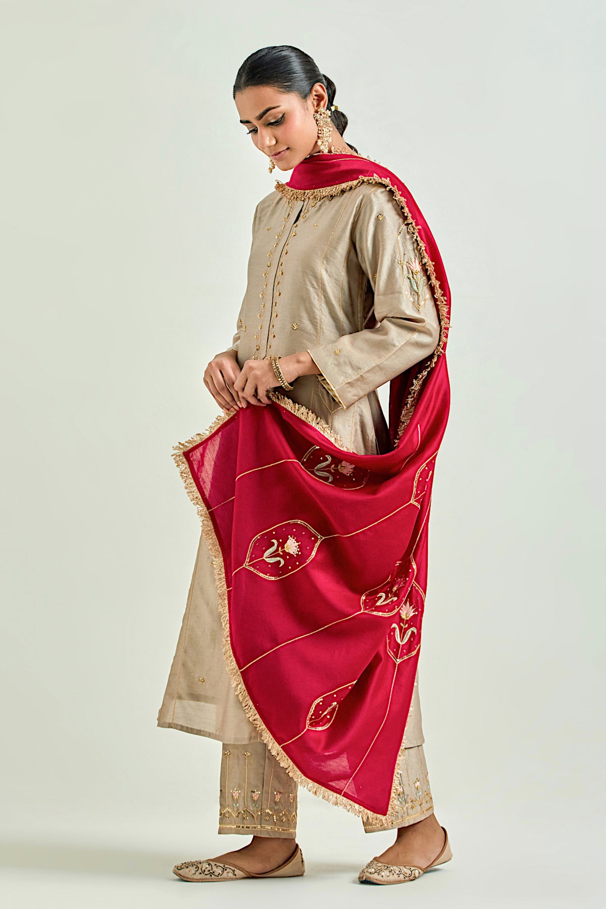 Brown Classic Kurta Set