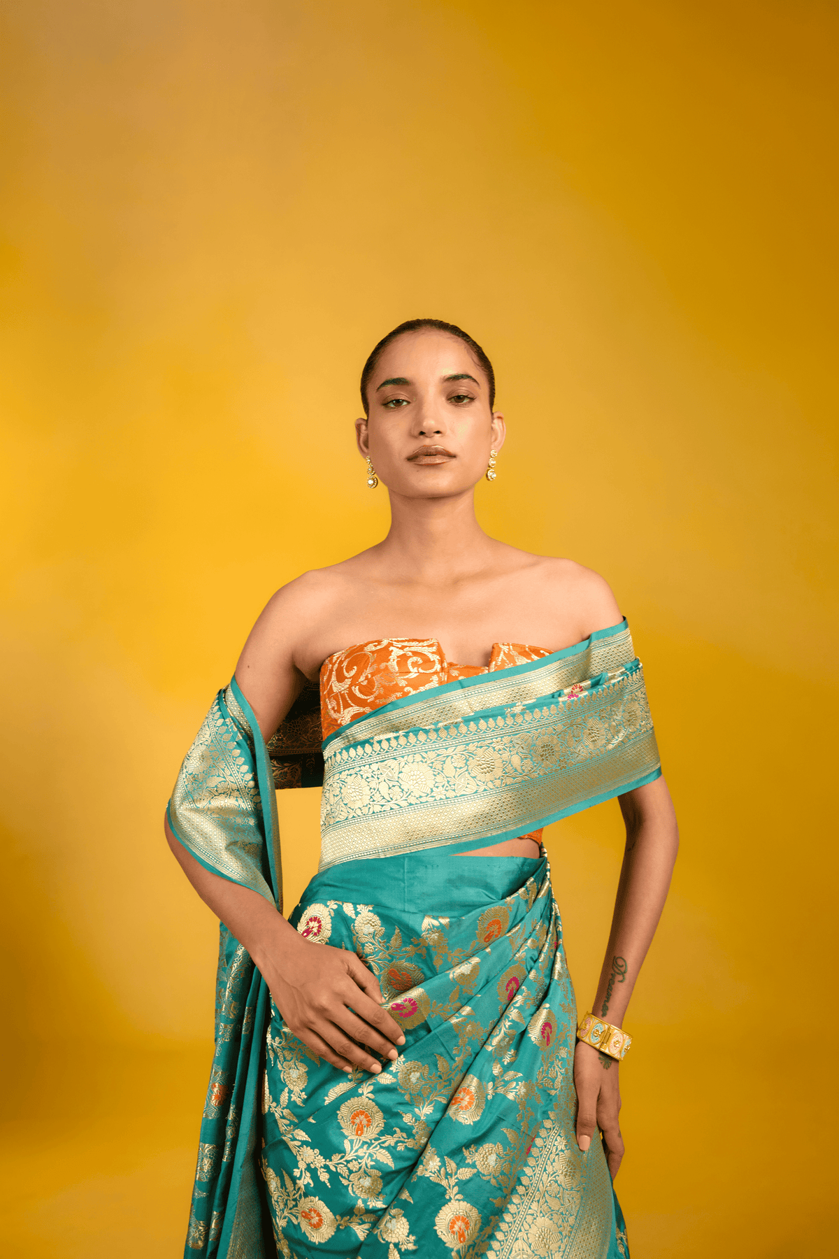 The Blueberry Sky Saree