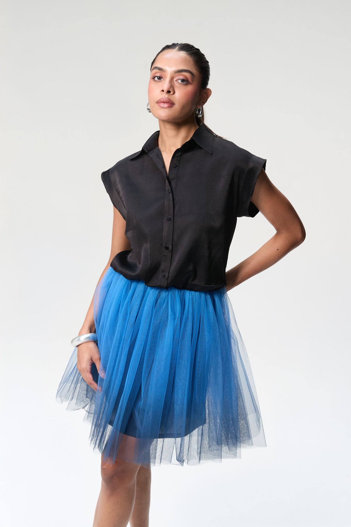 Black and Midnight Blue Dress