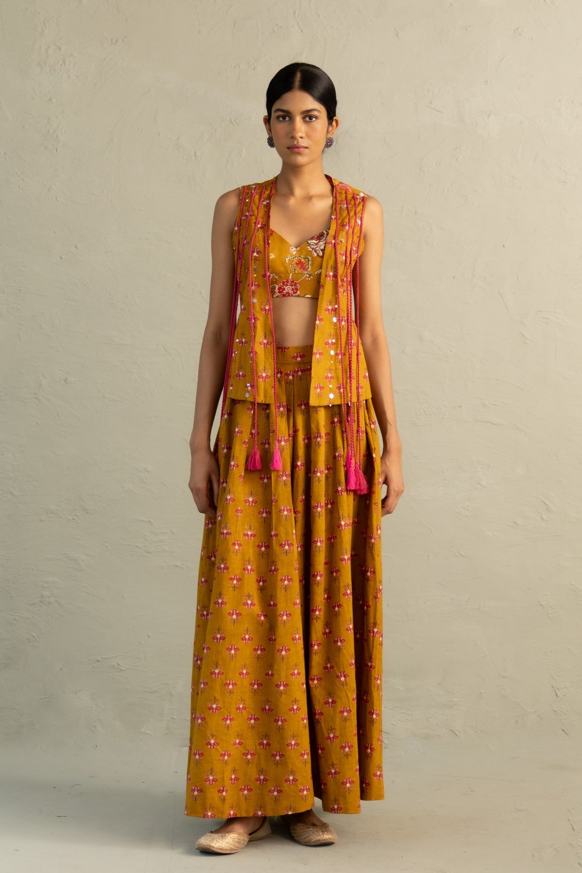 Mustard Skirt Set
