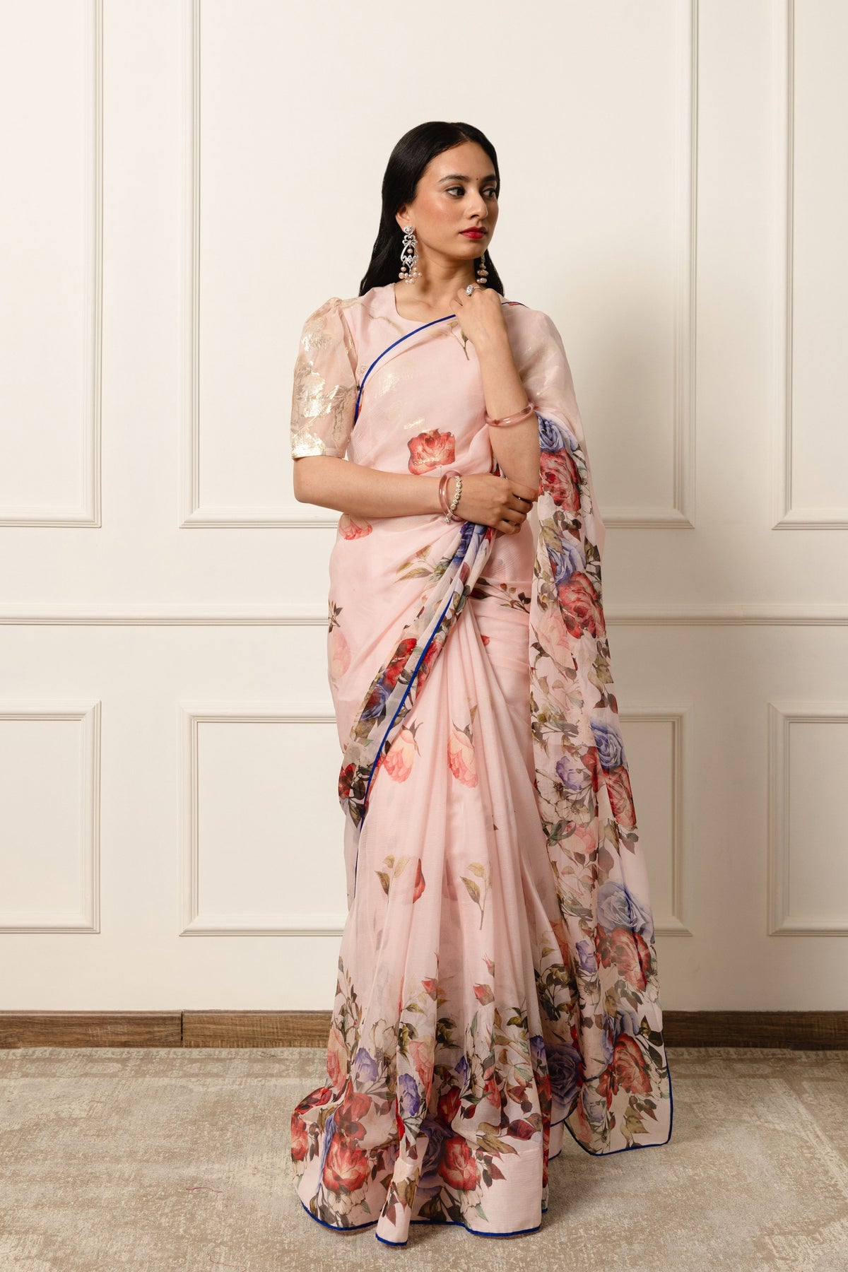 Calliope Printed French Chiffon Saree