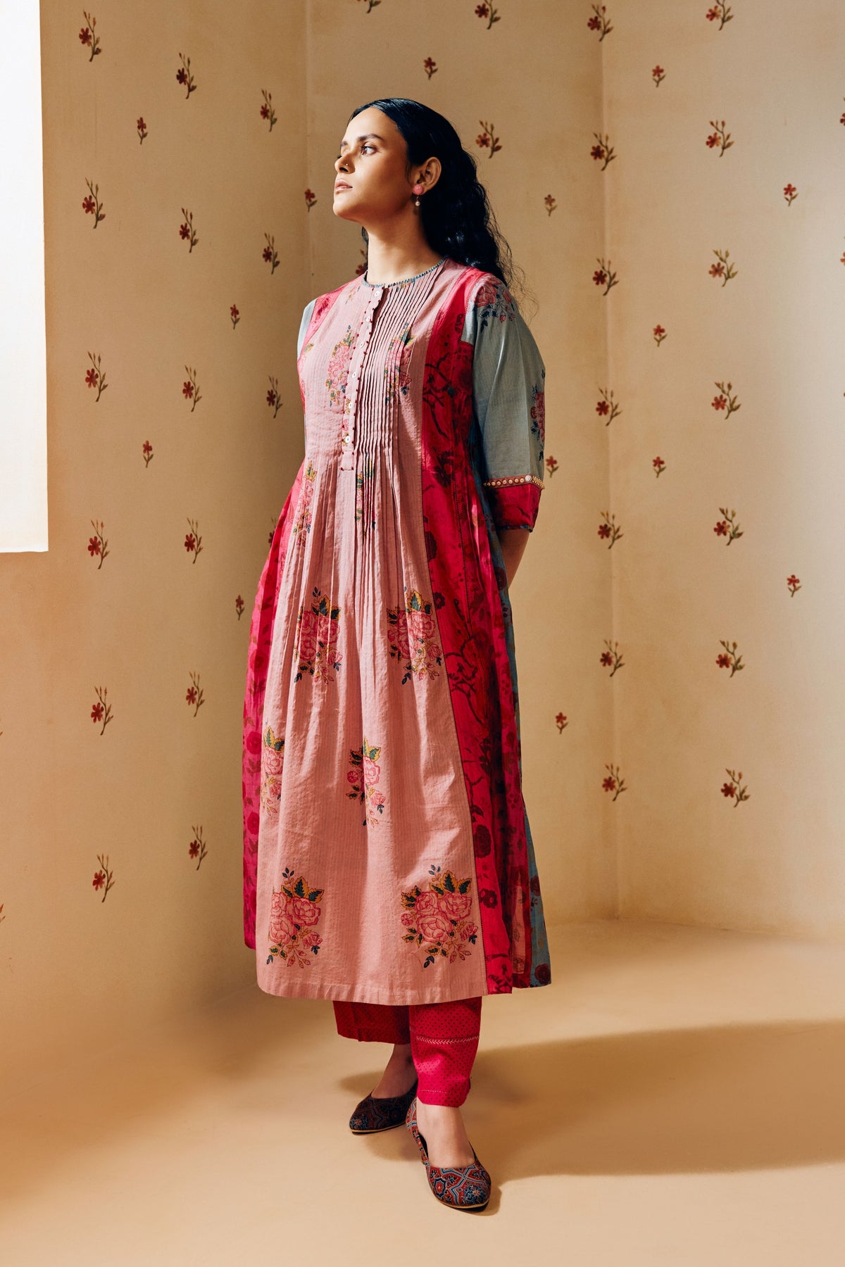 Old Rose Pink Kurta Set