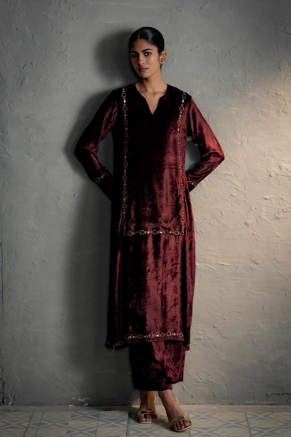 Maaya Brown Kurta Set