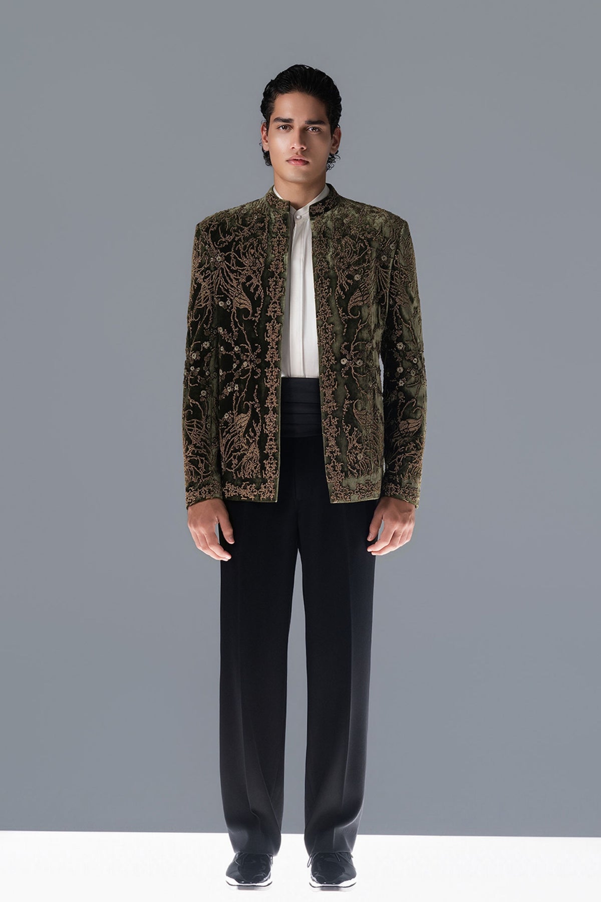 Aviary Reverie Bandhgala Set