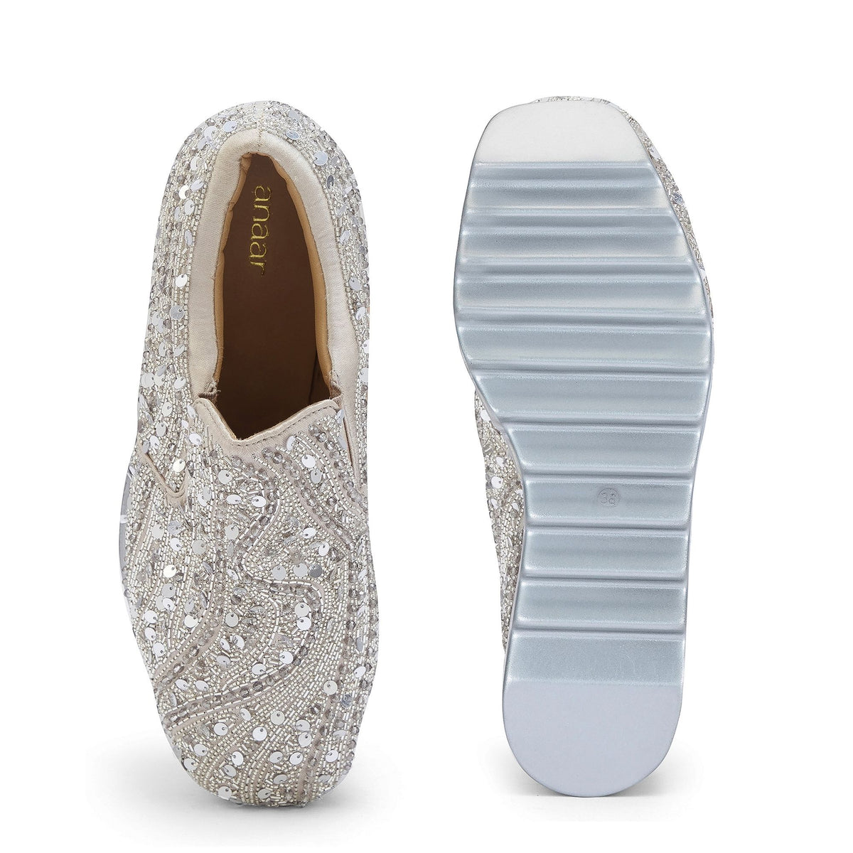 Kaju Katli Wedding Wedge Sneakers
