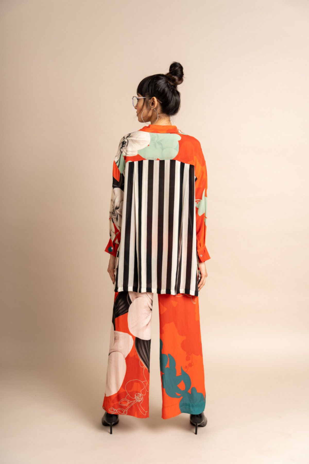 Tangerine Shirt With Pyjama