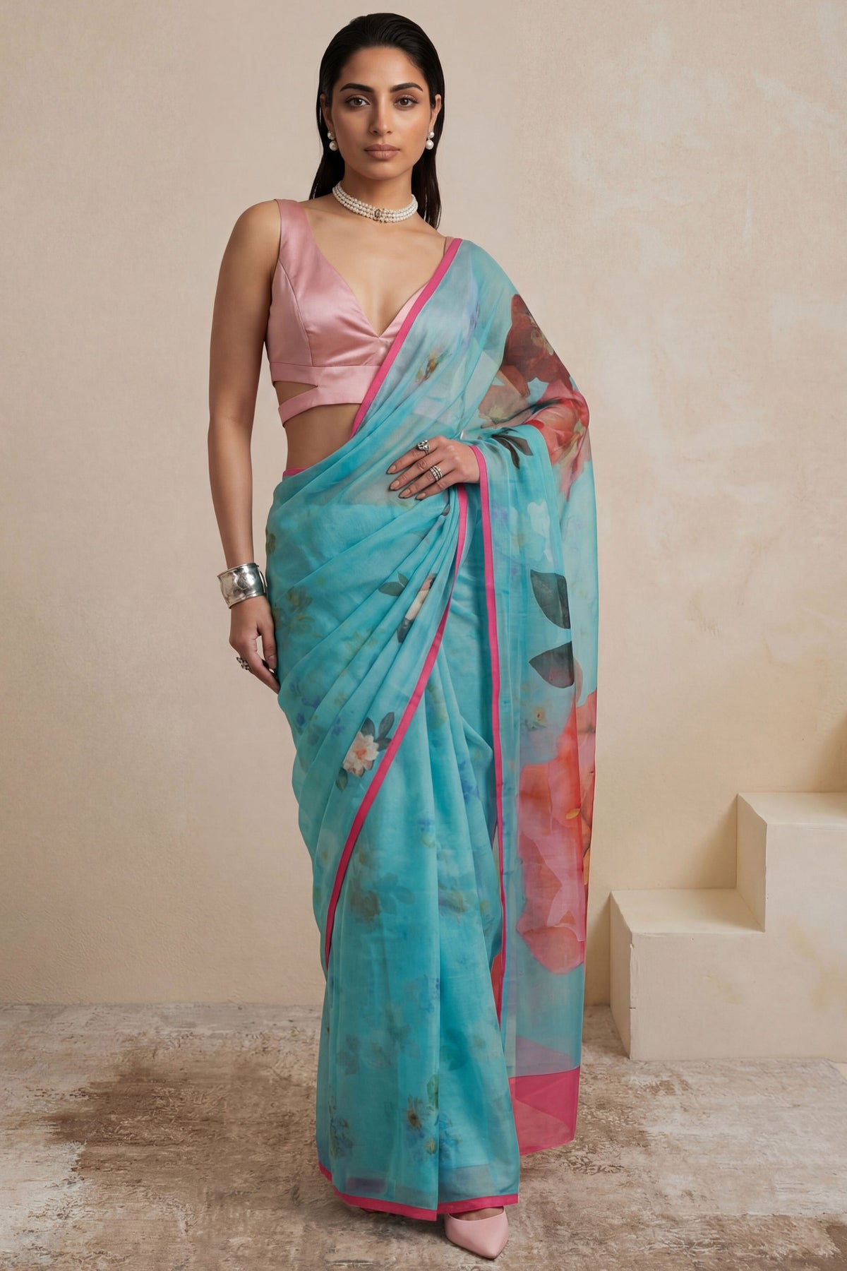 Poolside Saree