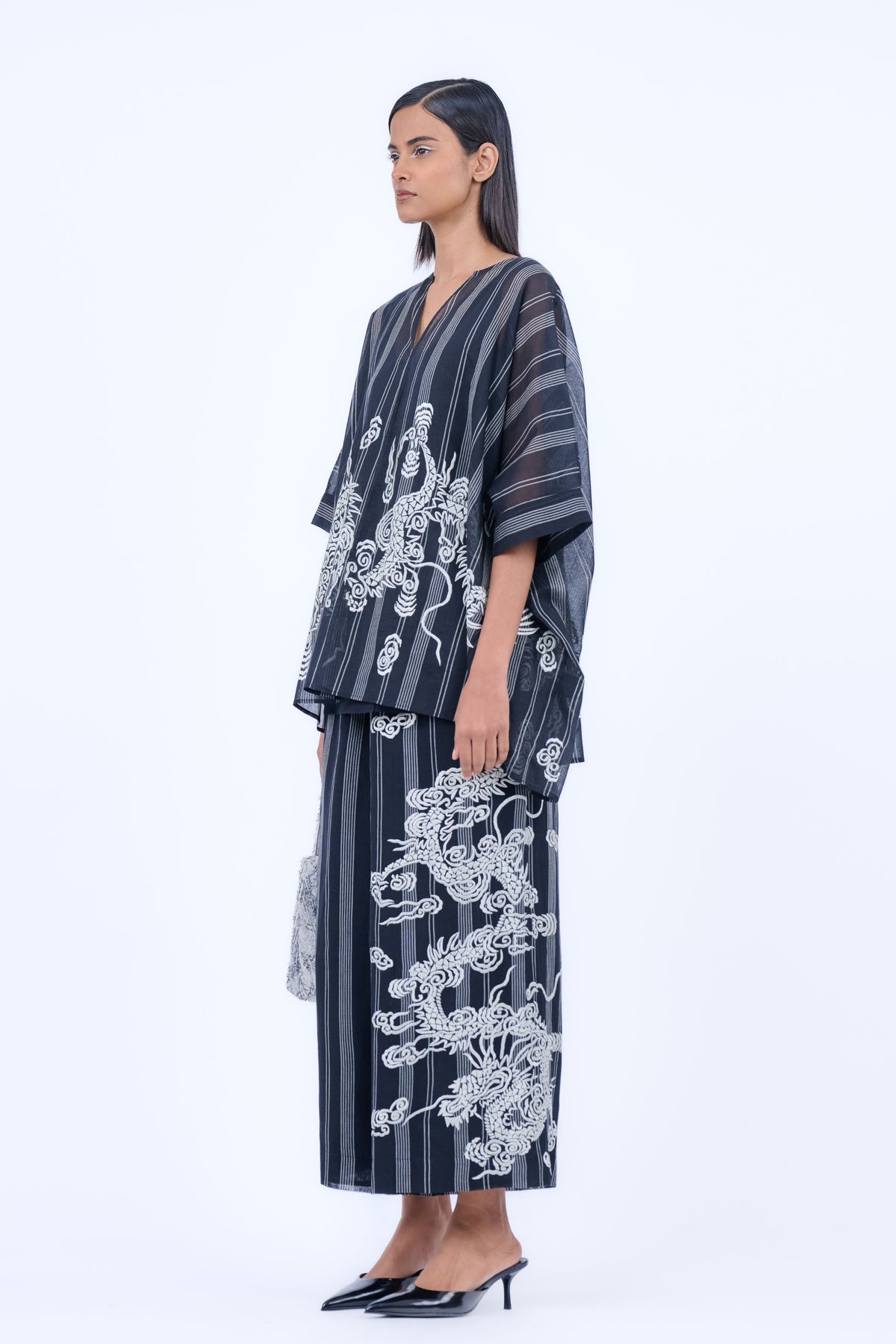 Yarn Dyed Cotton Cape