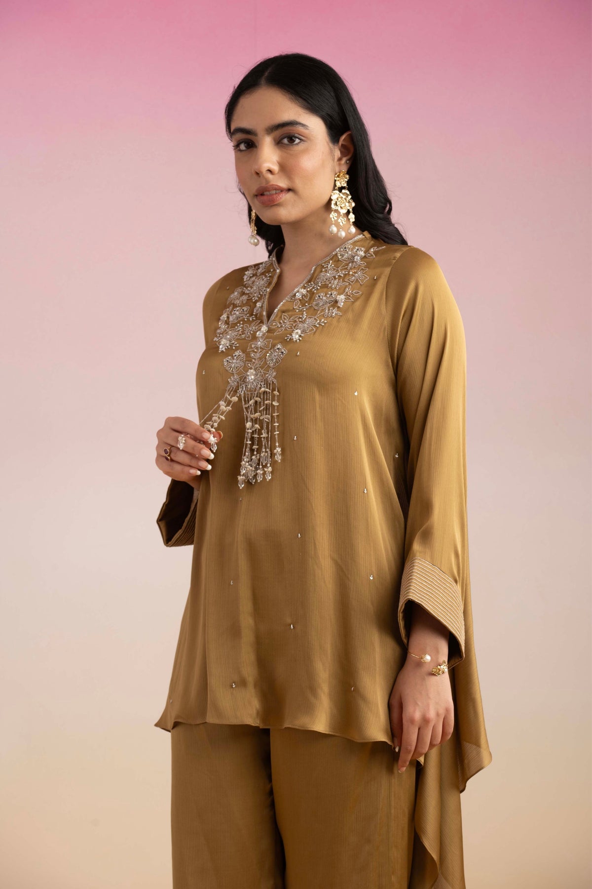 Jhilmil Kaftan Set