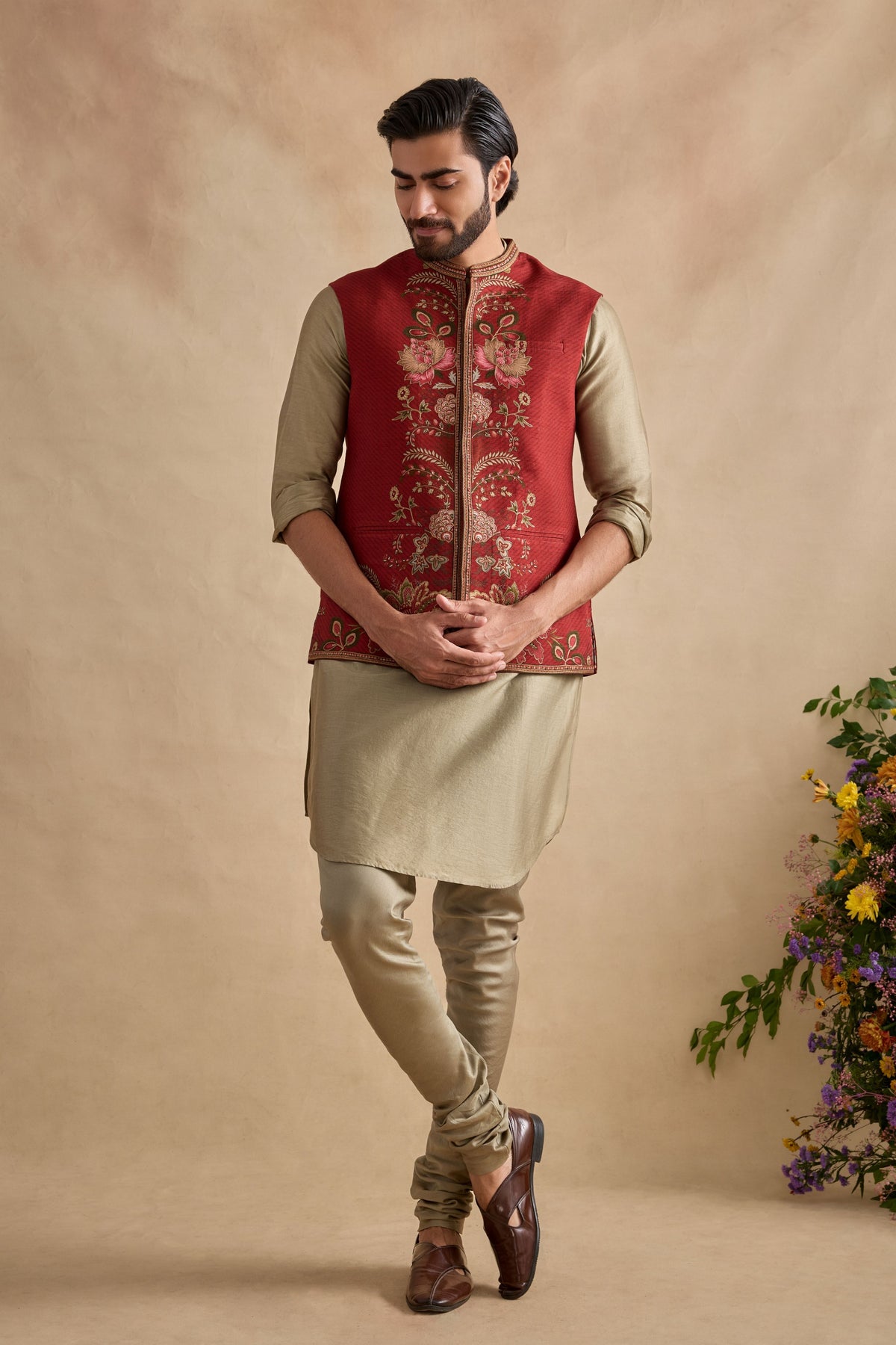 Ishvik Crimson Bundi Set