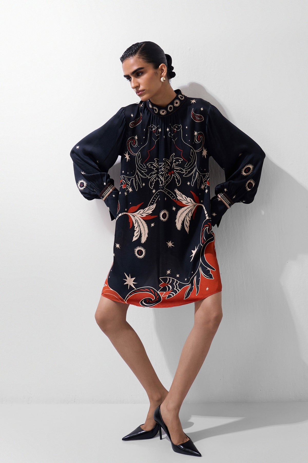 Amber Mini Nocturnal Jungle Dress