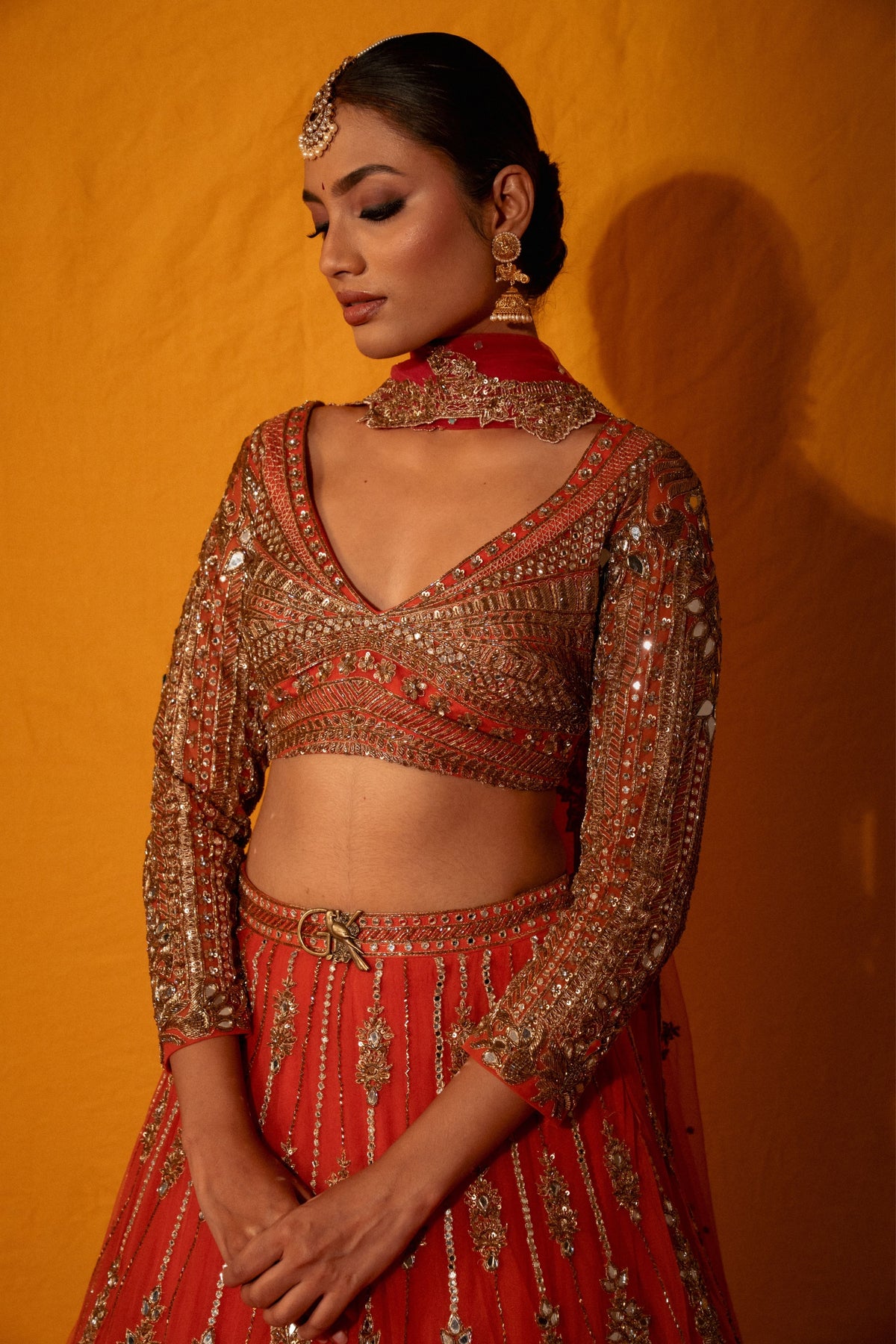 Kanakambari Lehenga Set
