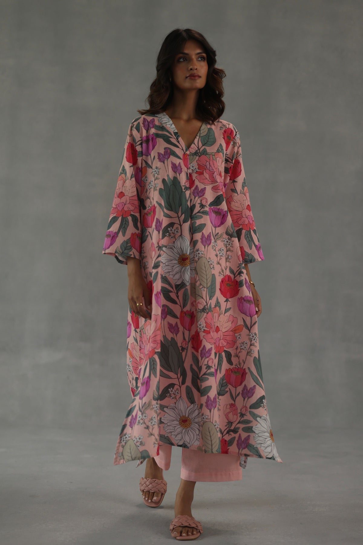 Pink Roseate Kurta Set