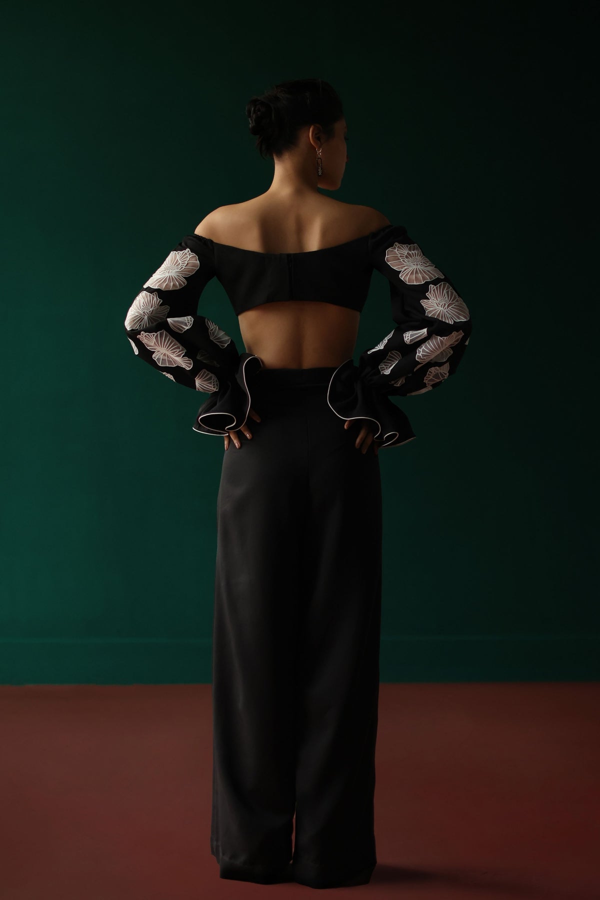 Off Shoulder Black Top