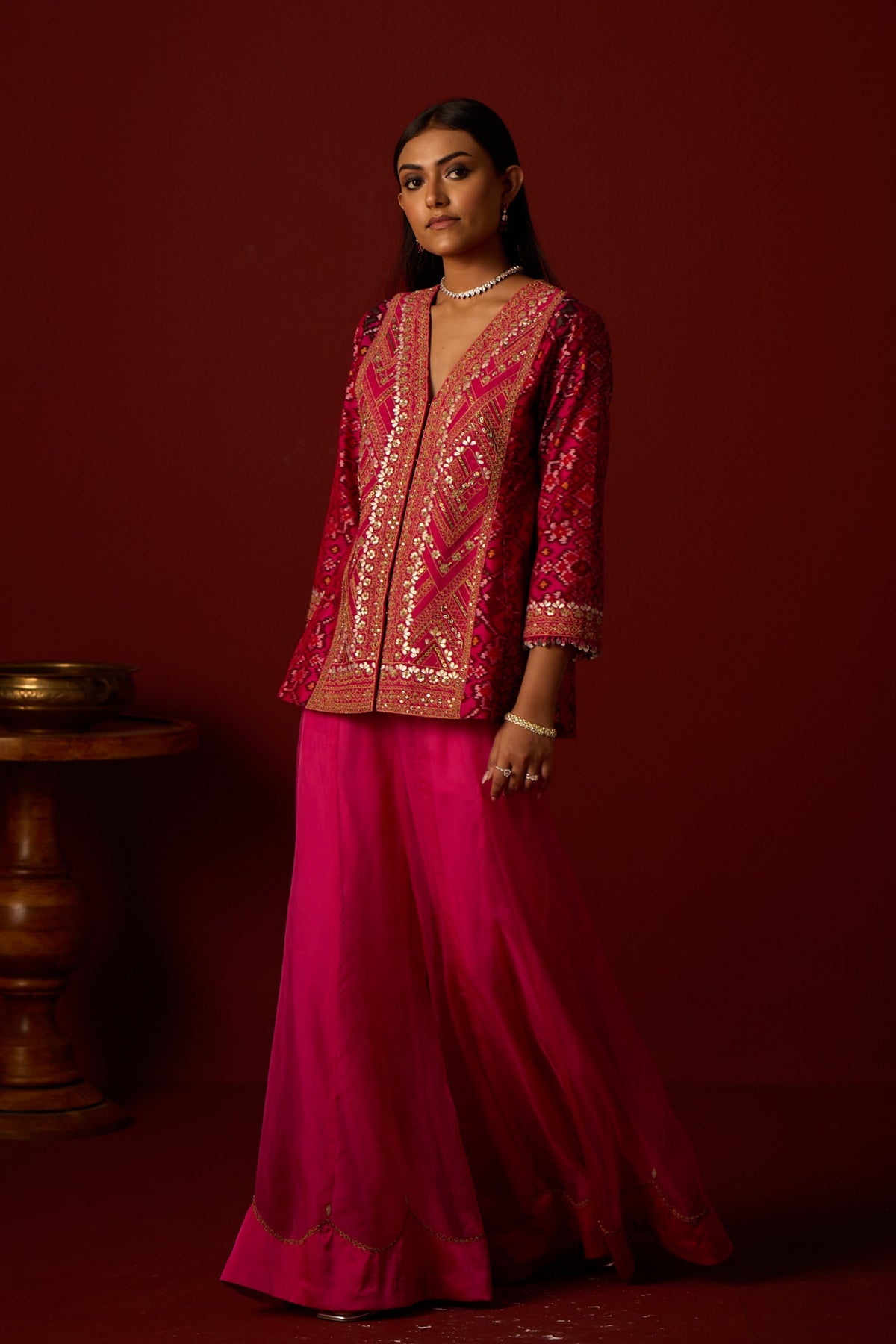 Organza Marodi Work Shararas
