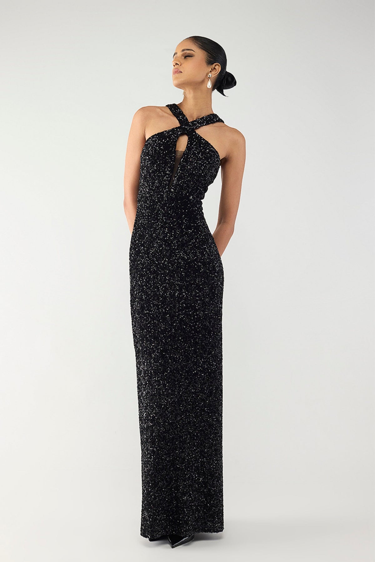 Black Crystal Gown