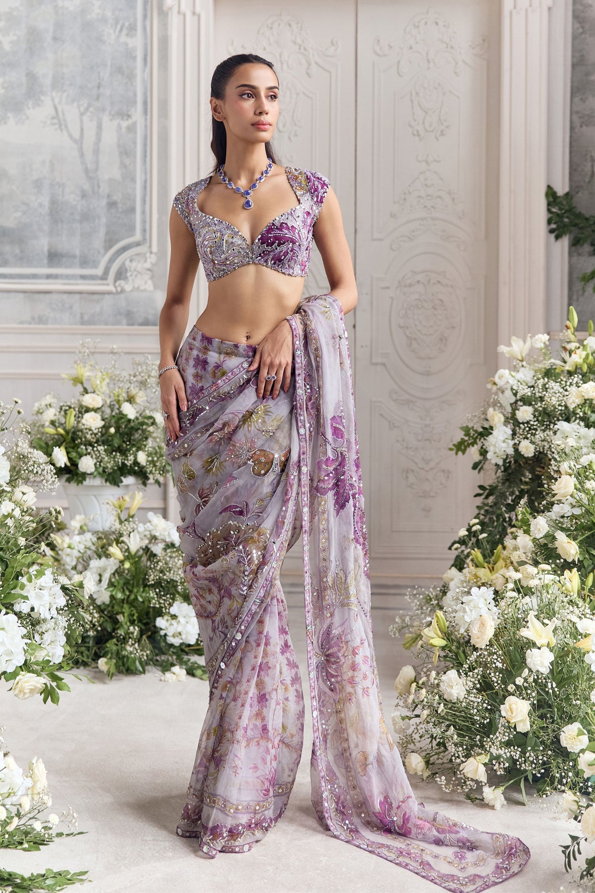 Farida Draped Saree Set
