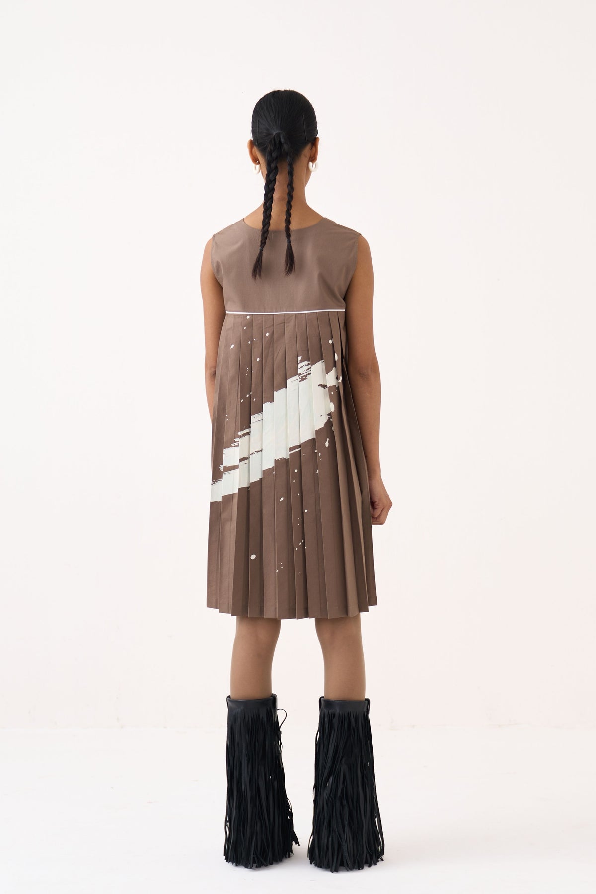 Short Back Pleat Dress
