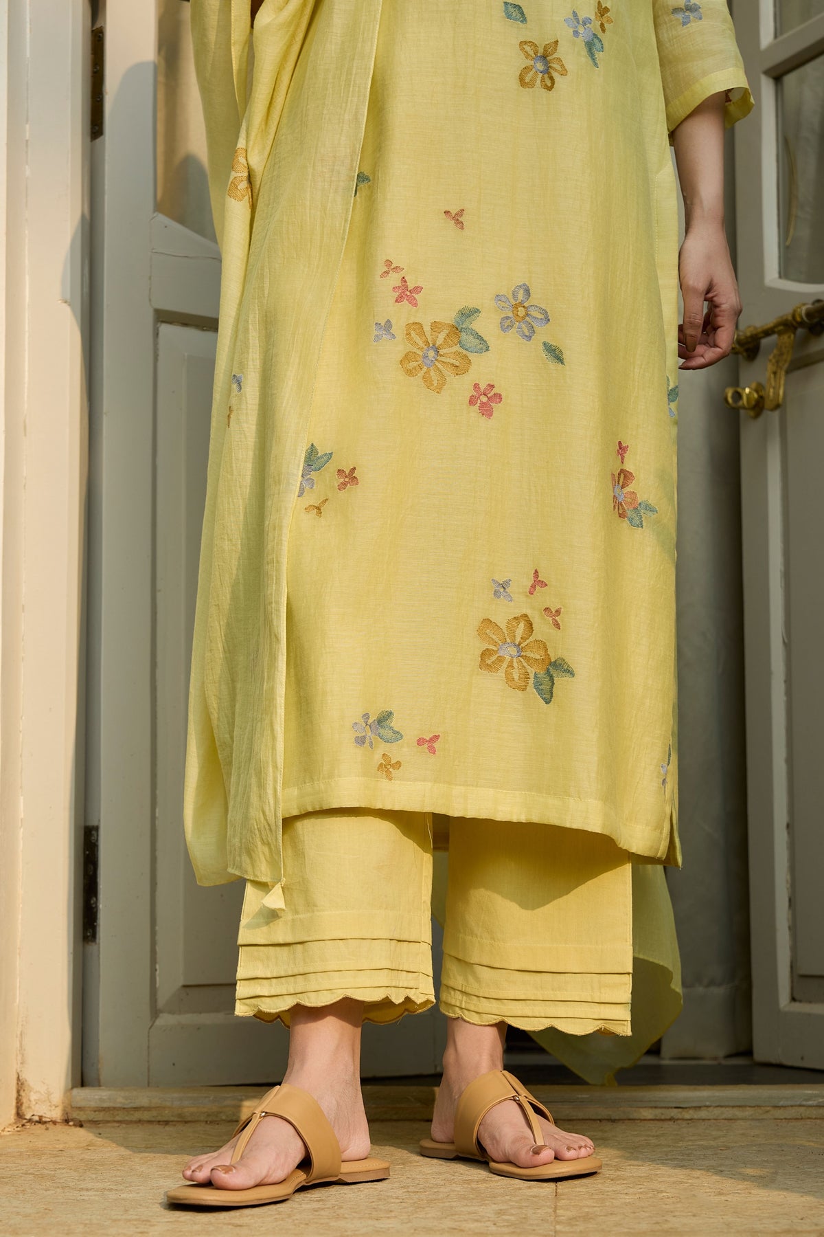 Lemon Bloom Kurta Set