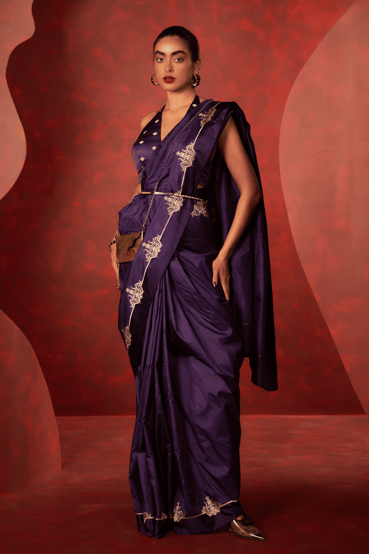 Siren Saree in Purple