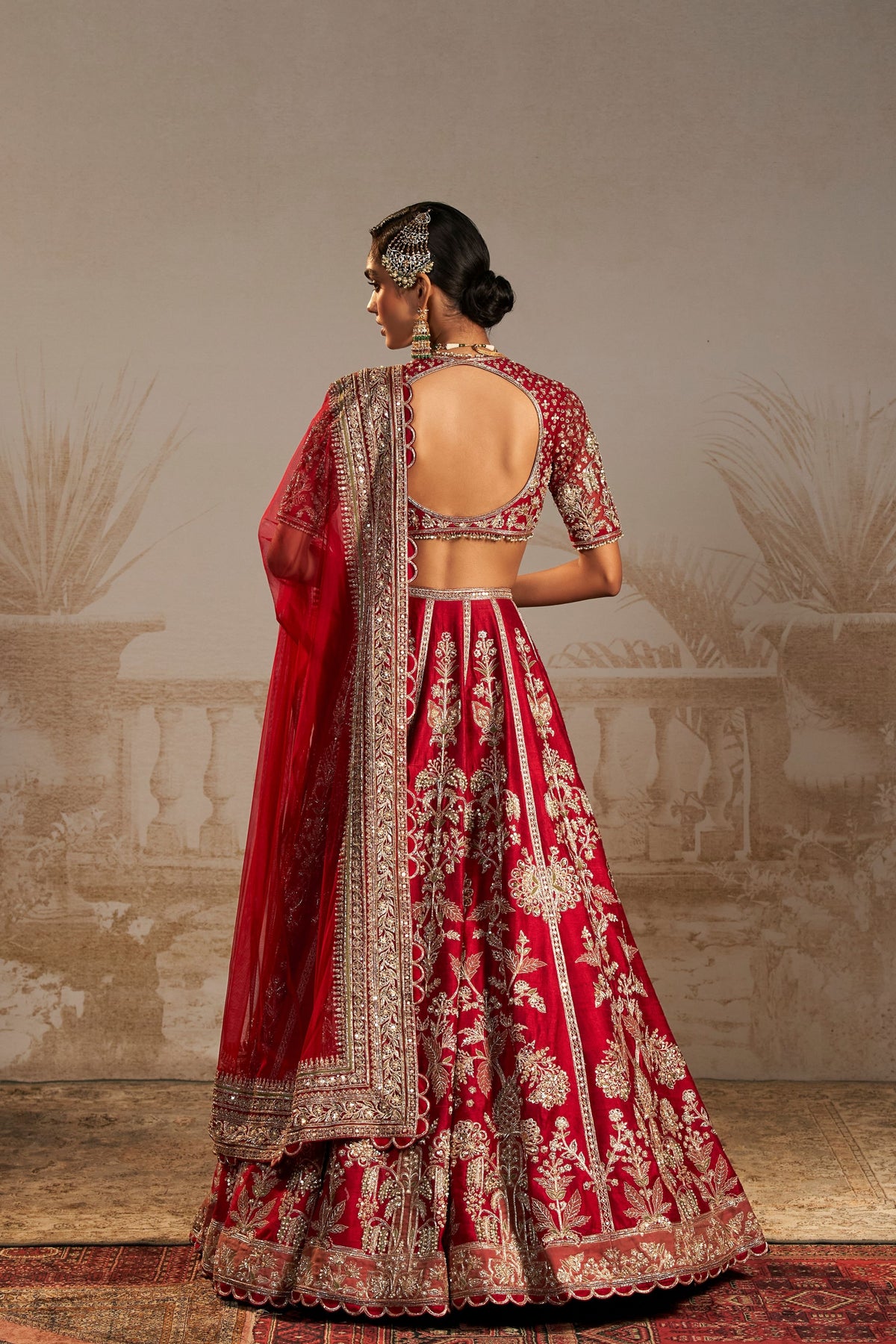 Shanno Red Lehenga Set