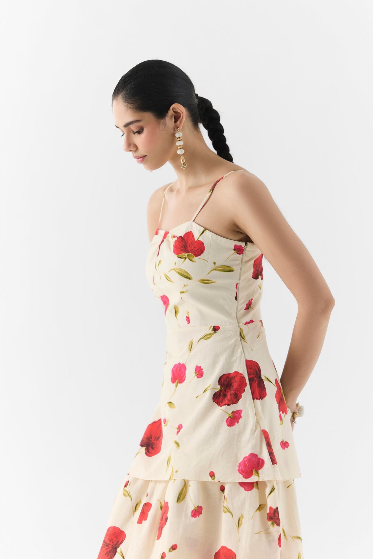 Sisley Rose Bustier Dress