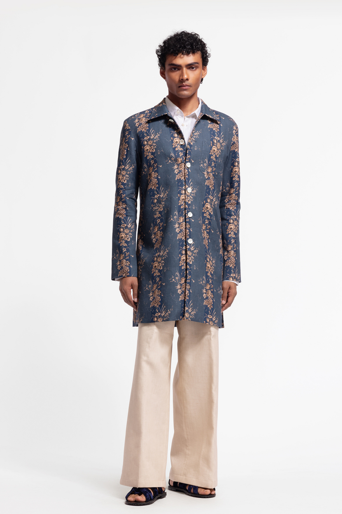 Floral Printed Long Jacket