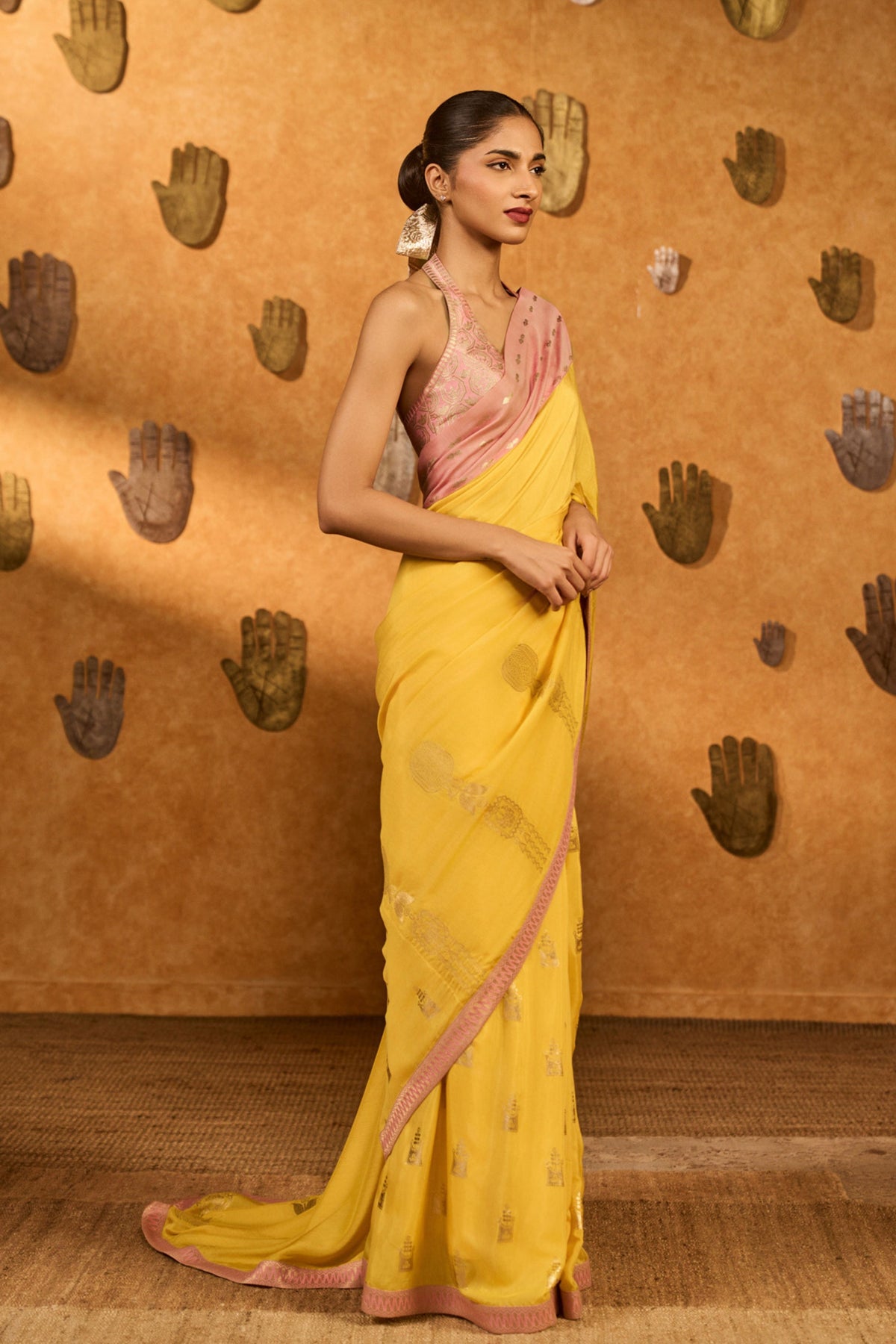 Yellow Bloom Keeper Saree