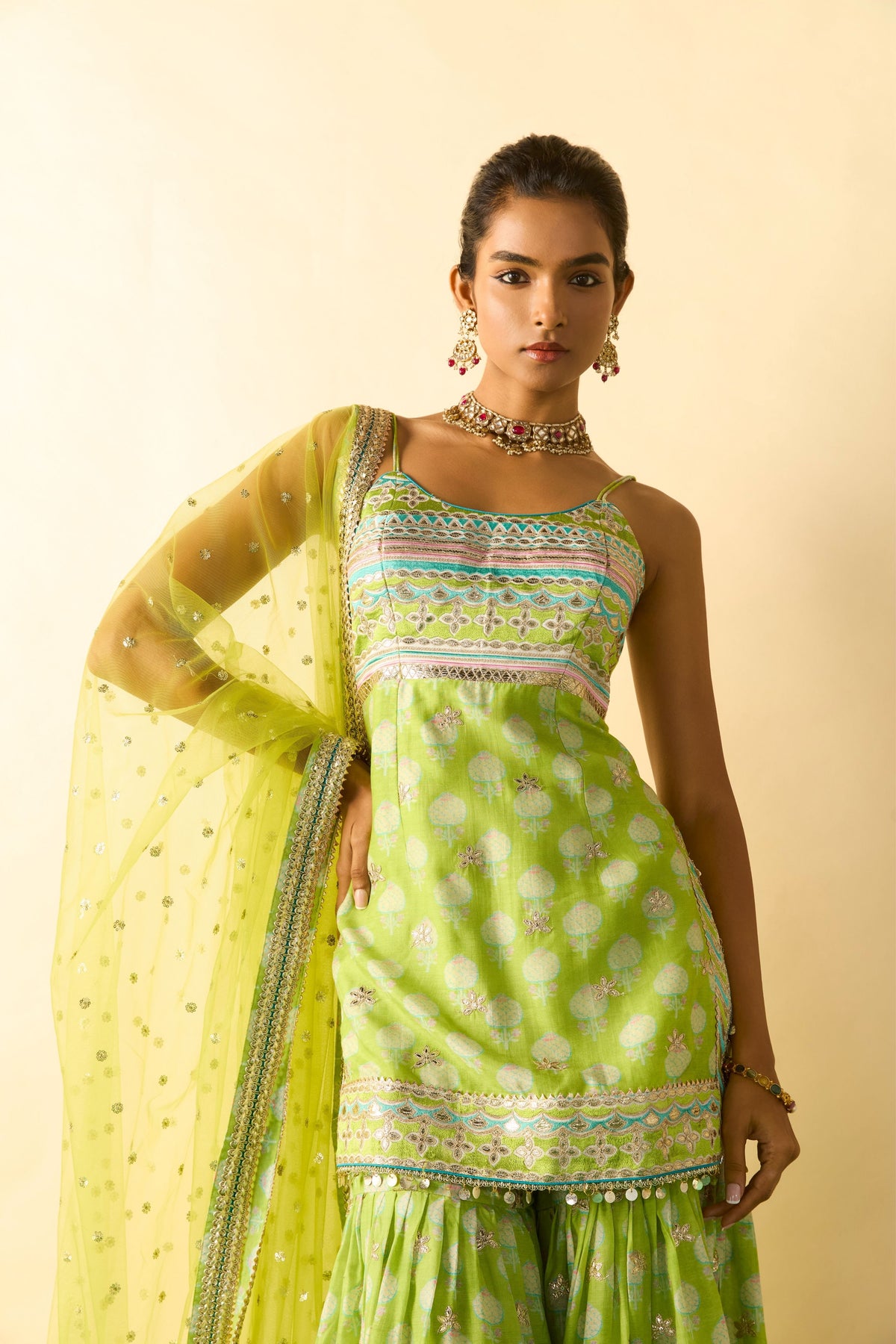 Dhriaa Strappy Sharara Set