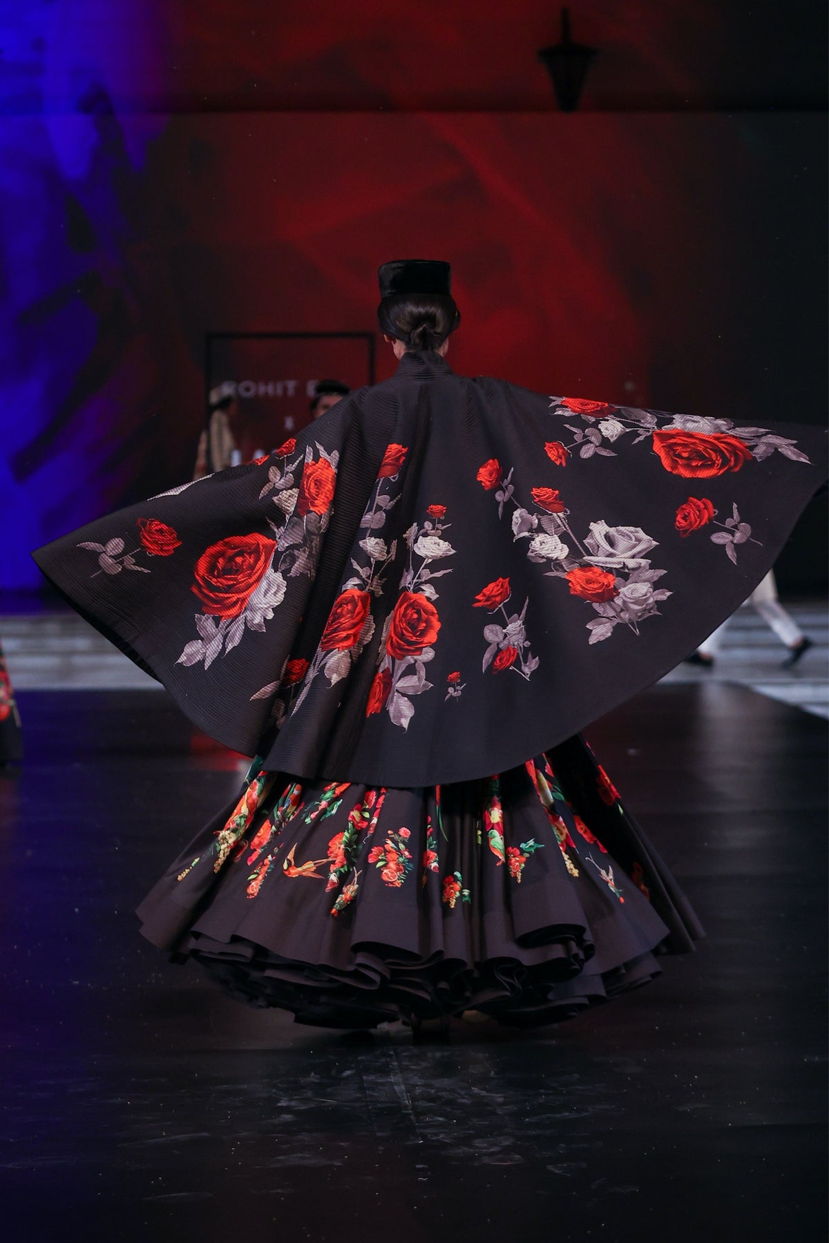 Digital Printed Chanderi Anarkali