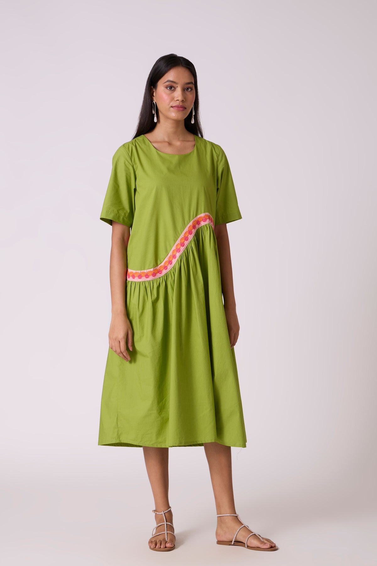 Rose Matcha Green Dress