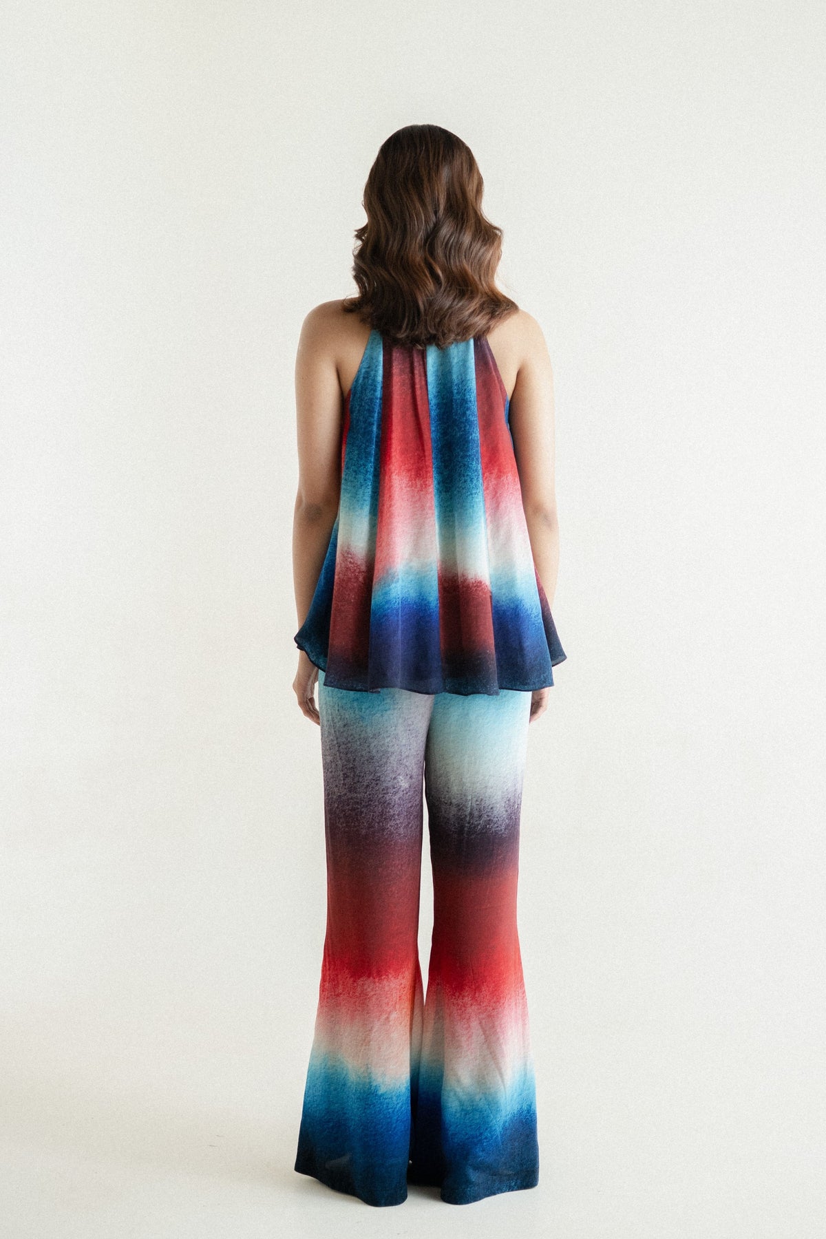 Multicolor Crepe Co-ord Set