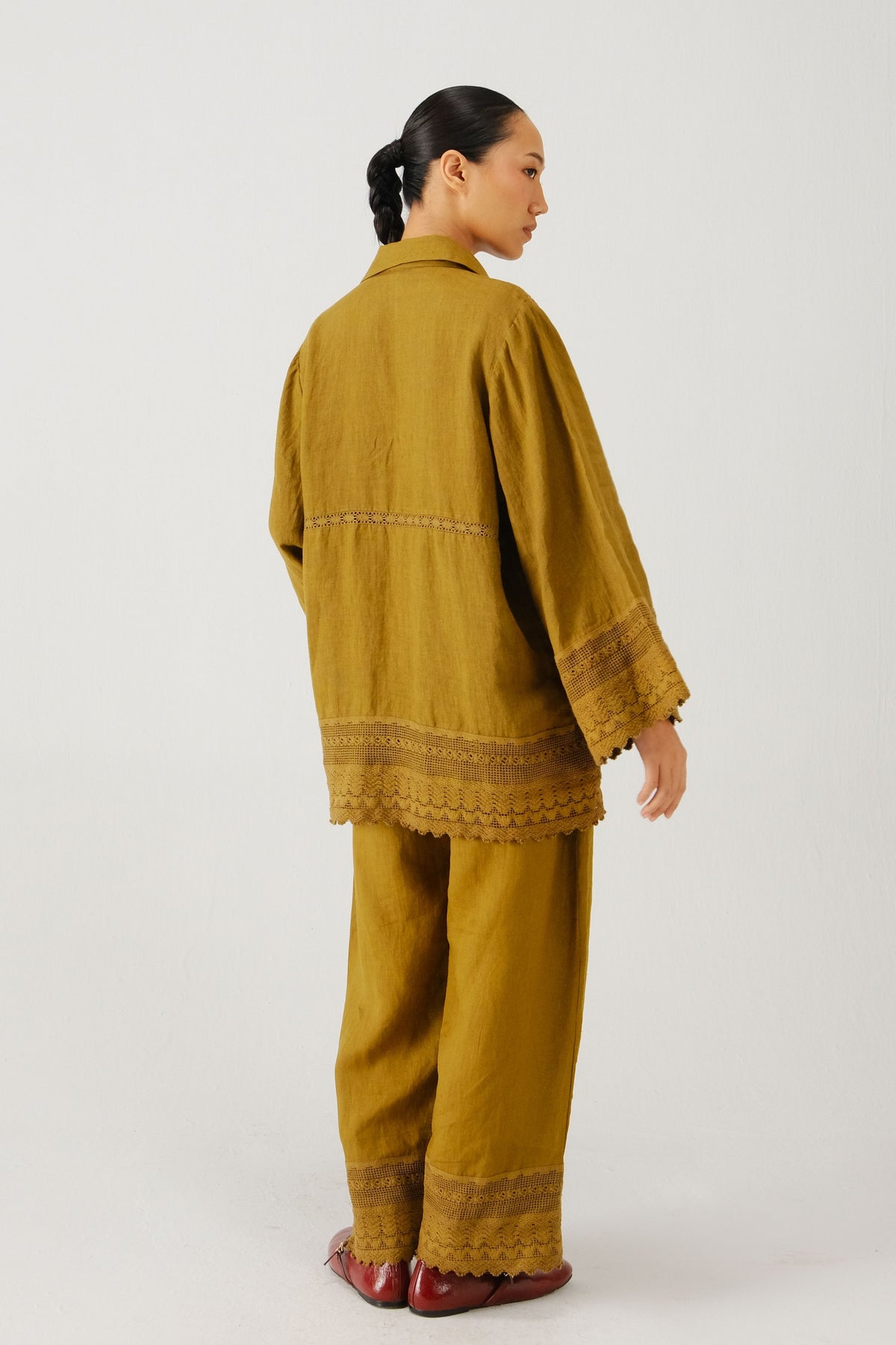 Olive Tie up Set