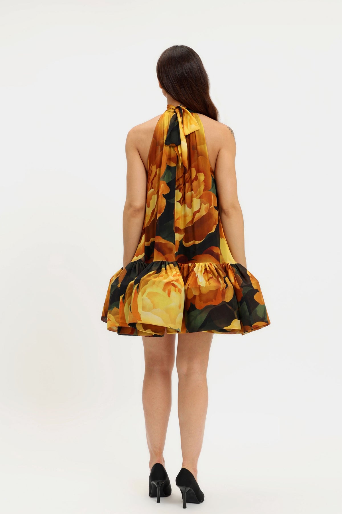 Halter Neck Trapeze Dress