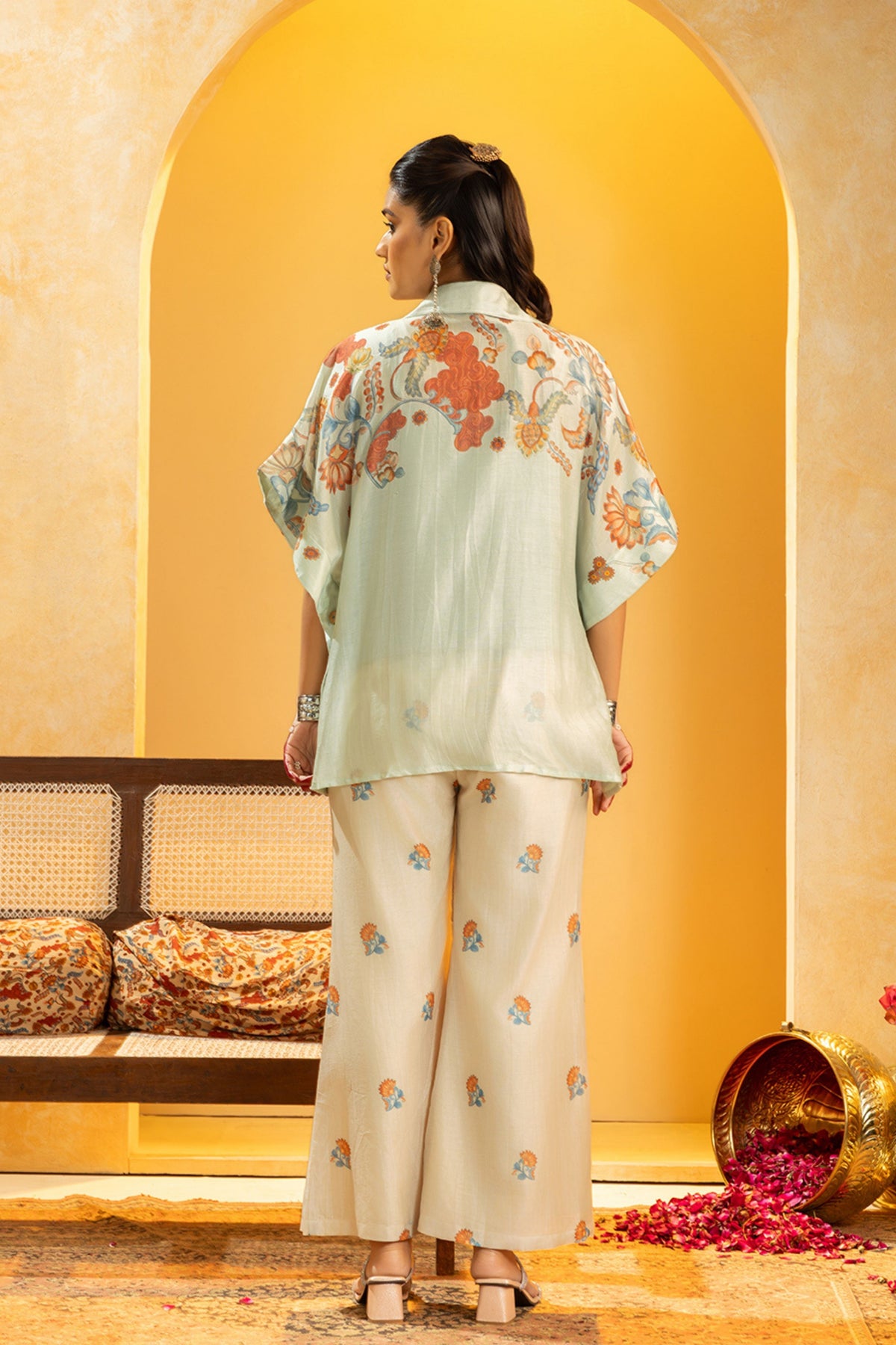 Blue Rangtara Co-ord Set