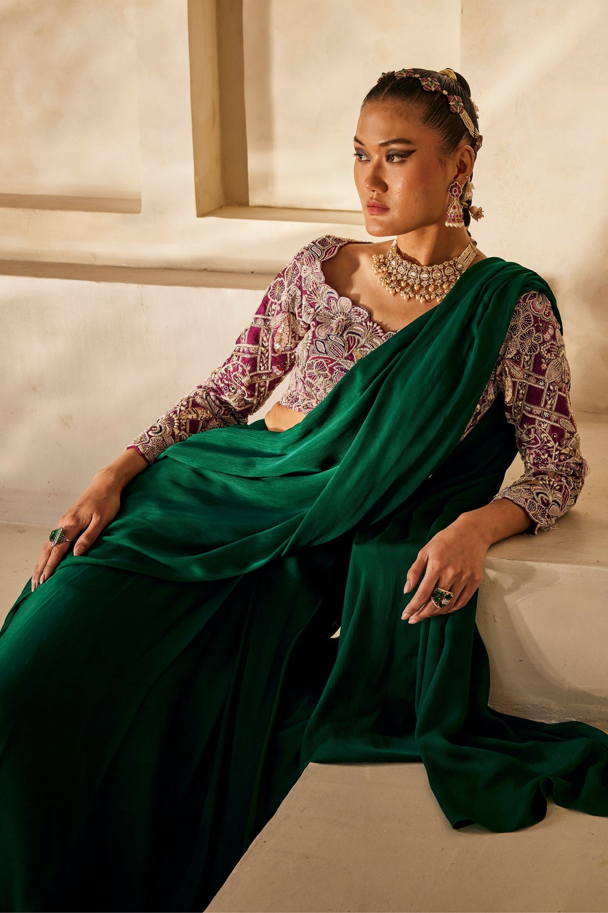 Rooh Draped Saree Set