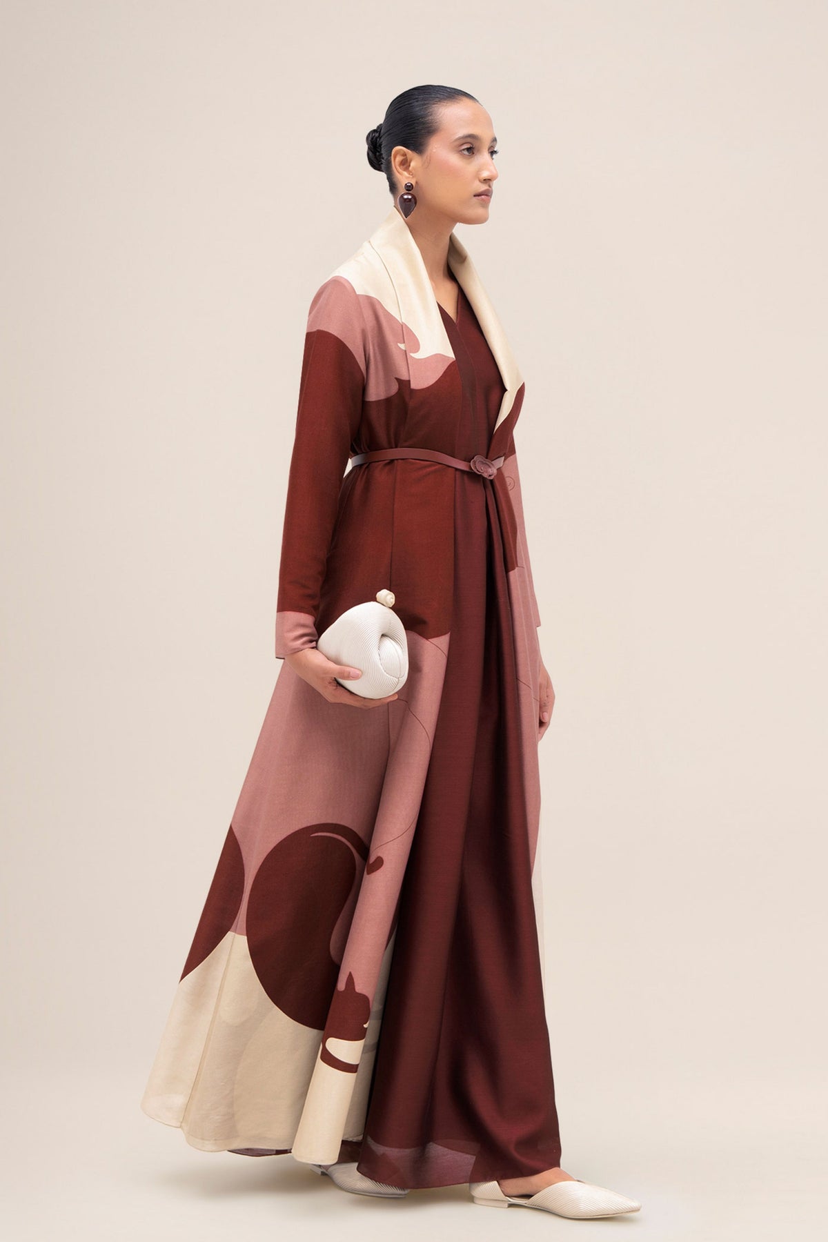 Ghubar Brick Abaya Set