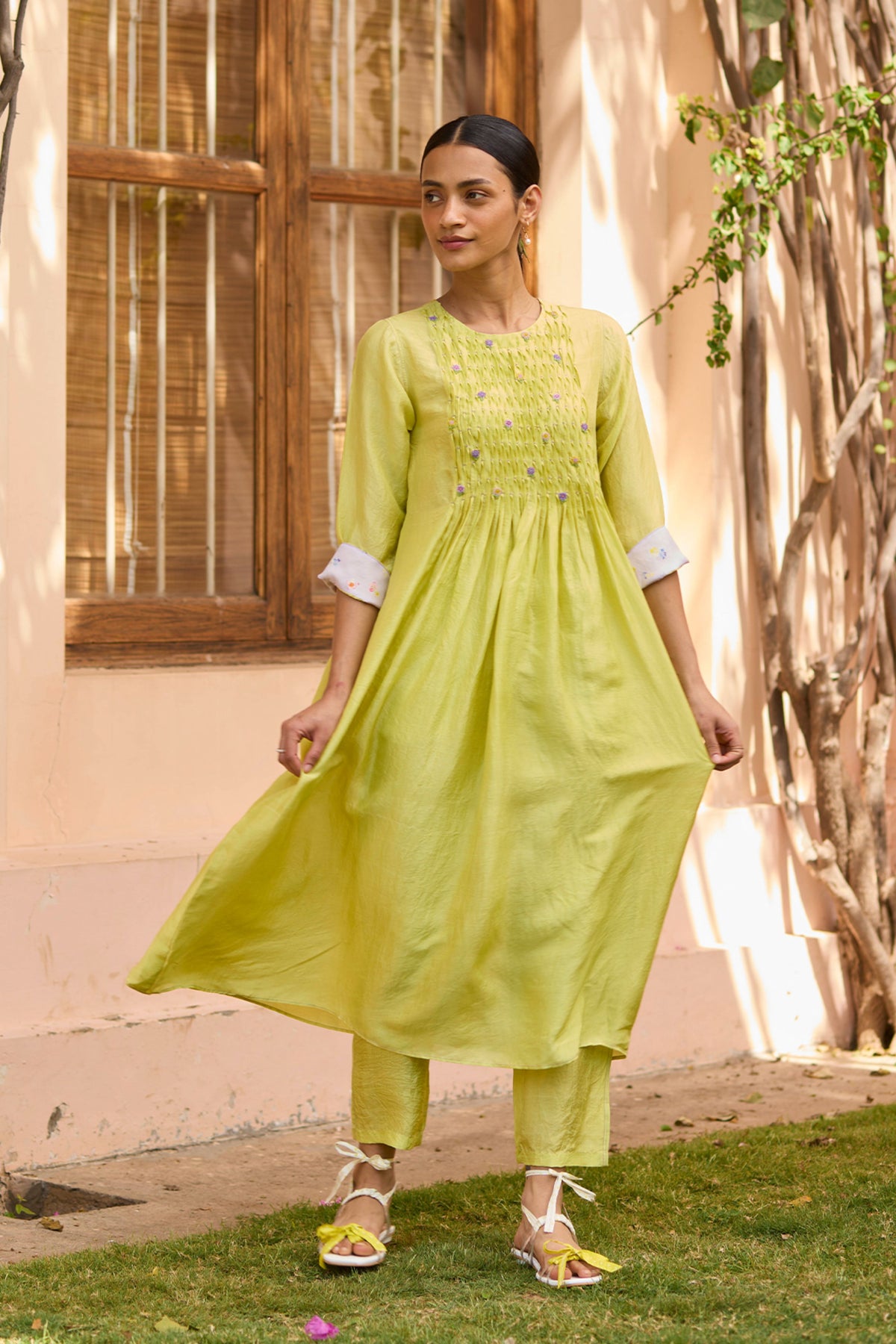 Radiant Lime Kurta Set