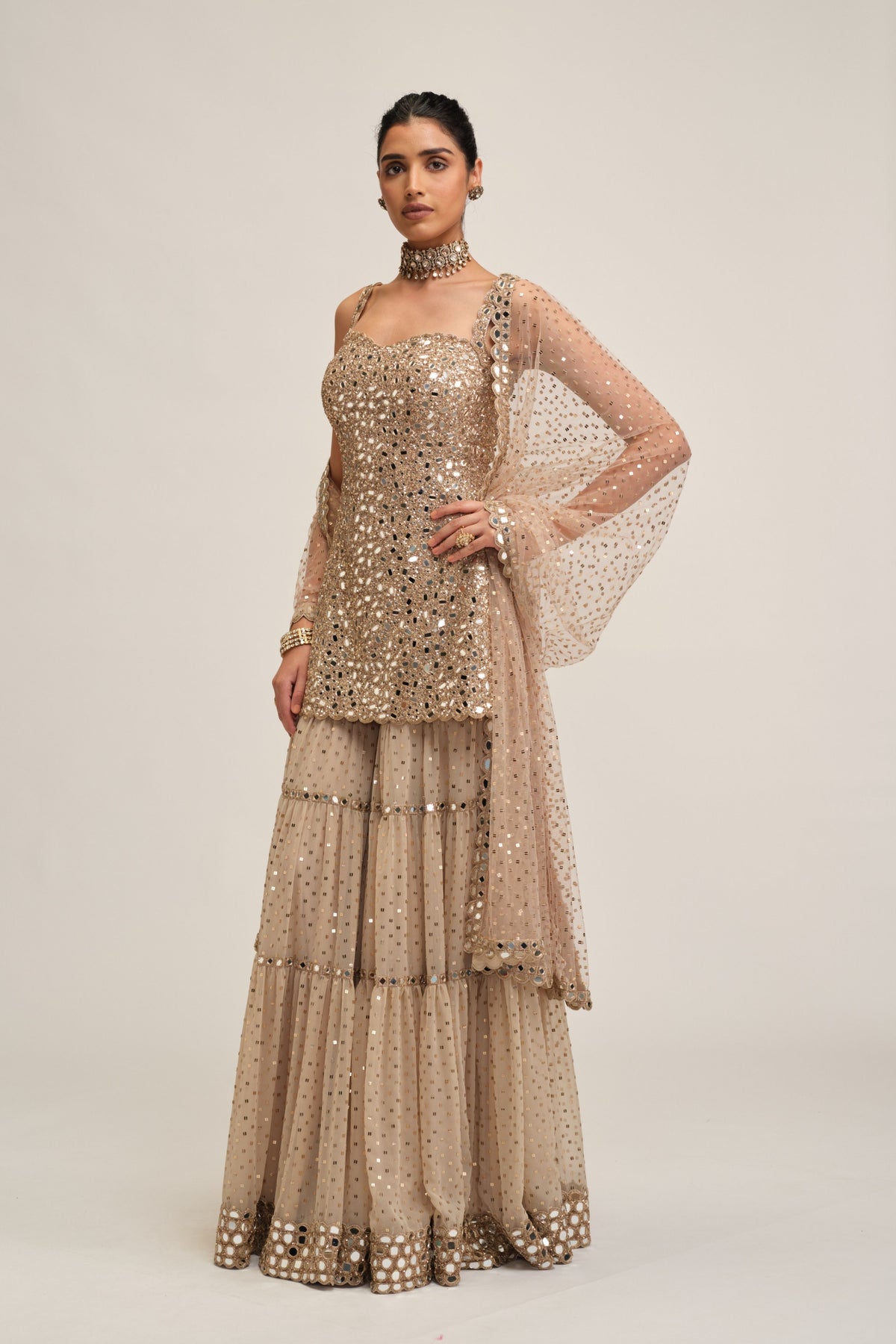 Modern Sharara Set