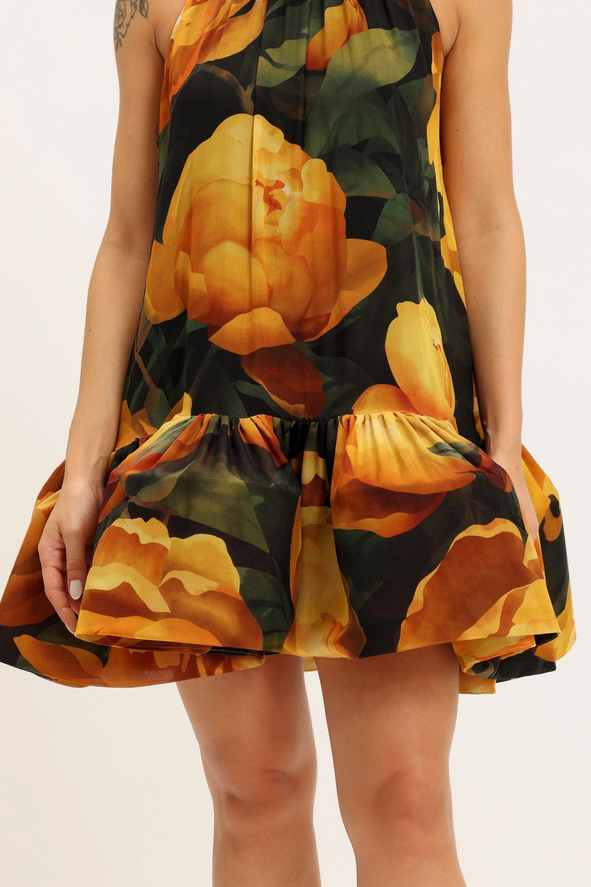 Halter Neck Trapeze Dress