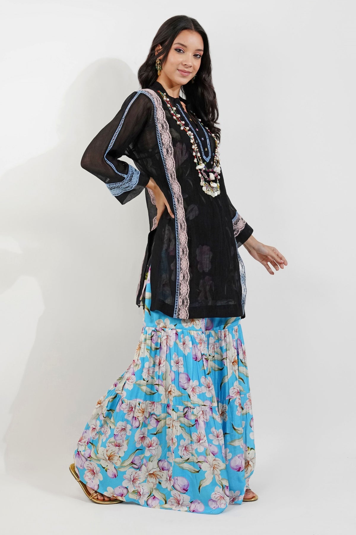 Shabby Chic Floral Garara Set