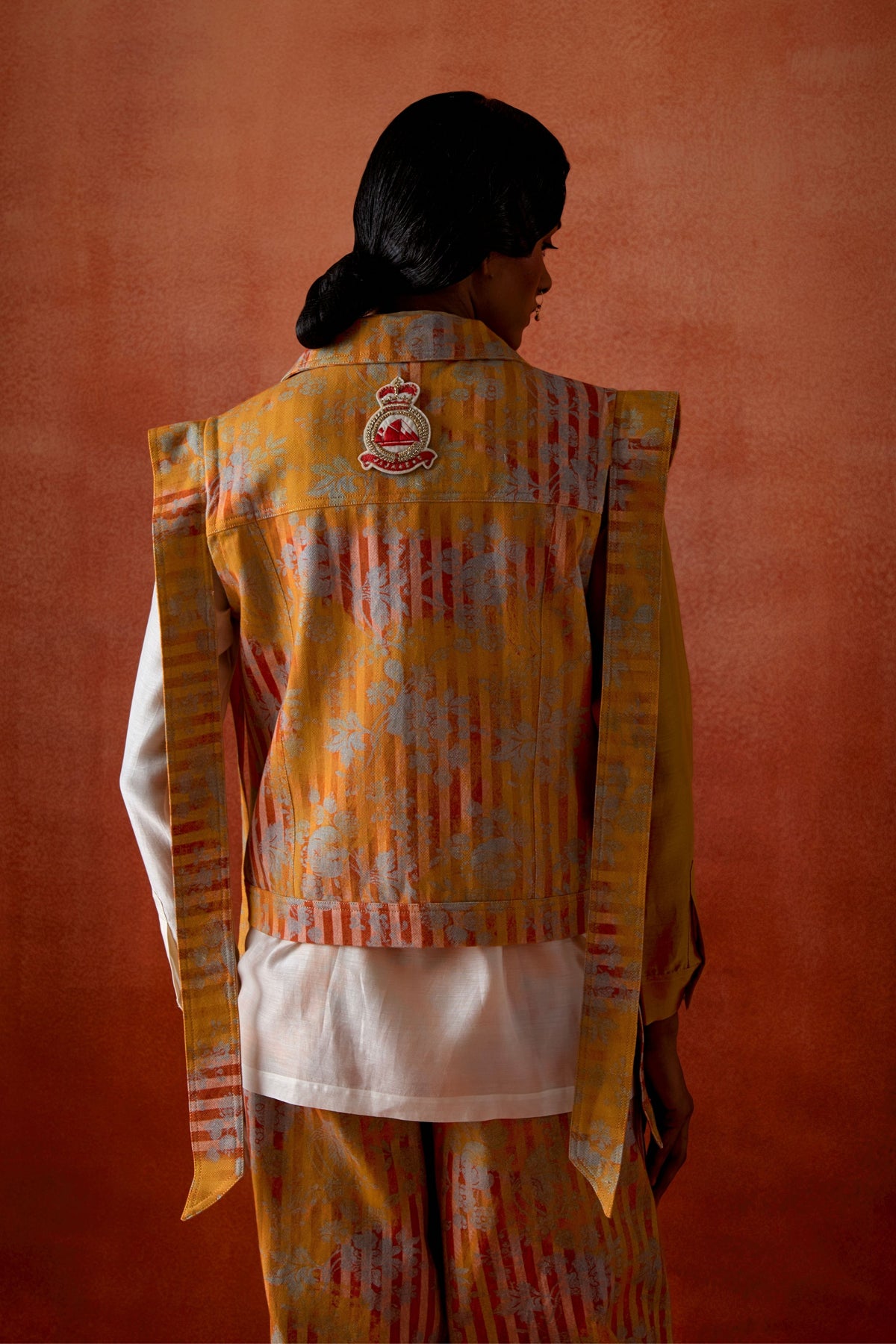 Mustard Denim Jacket Set