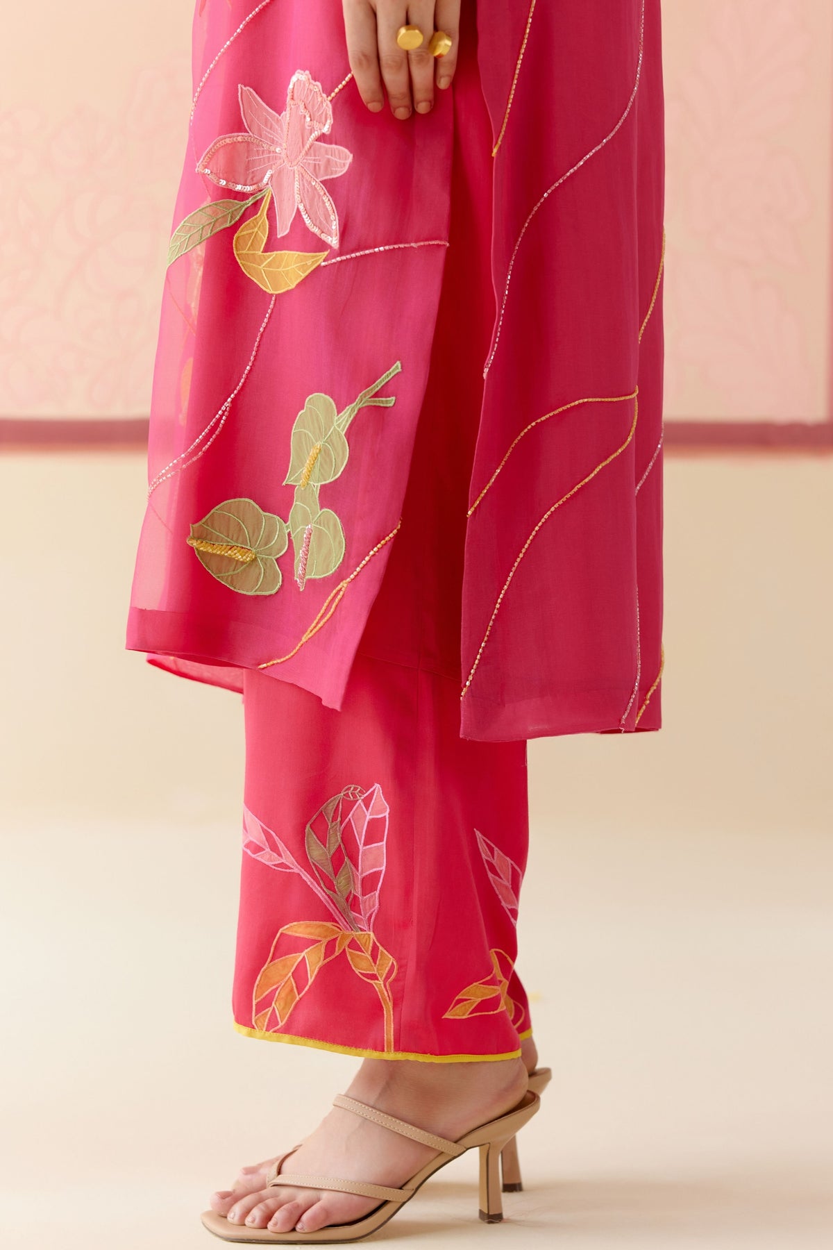 Hot Pink Kurta Set