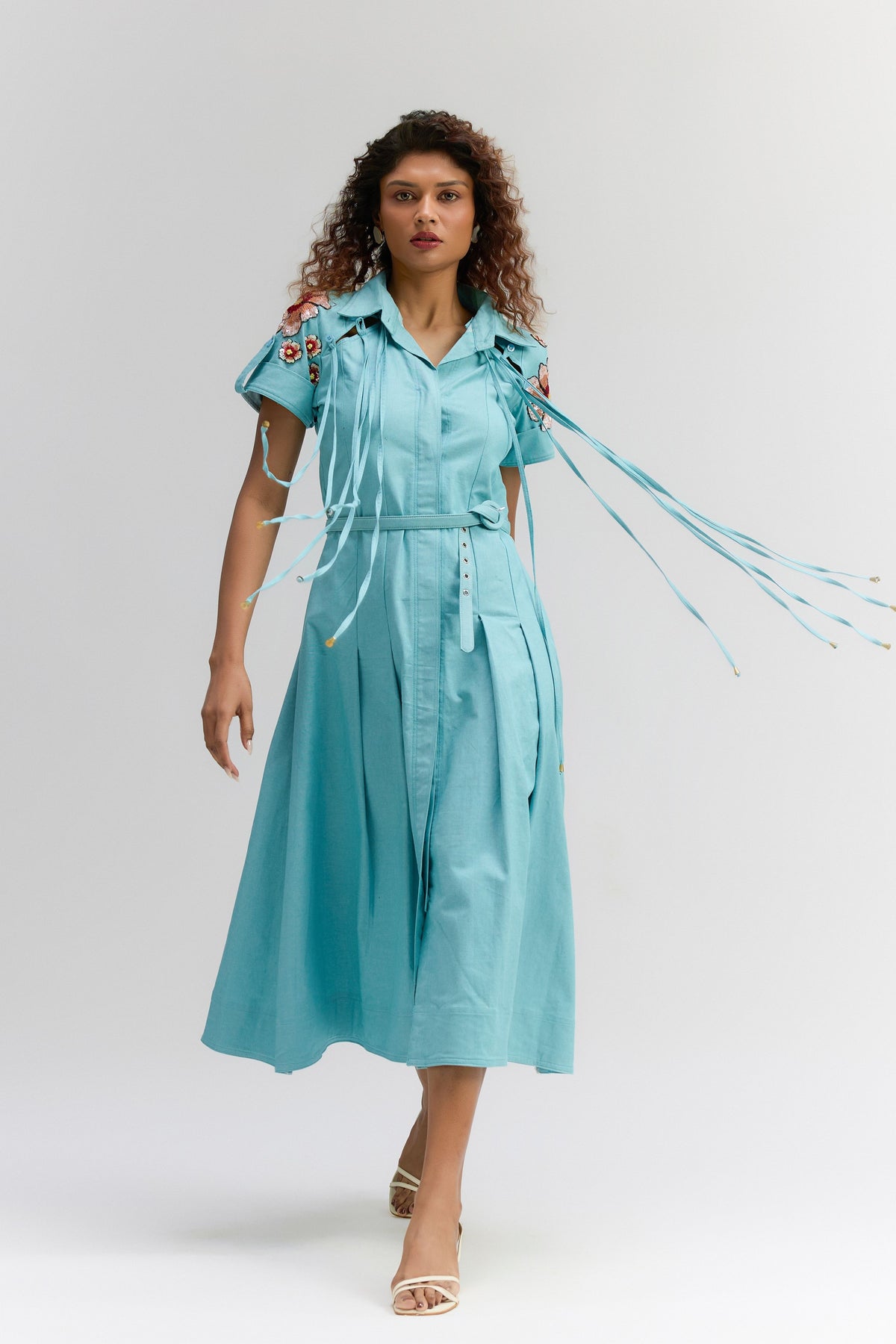 Denim Button-up Dress