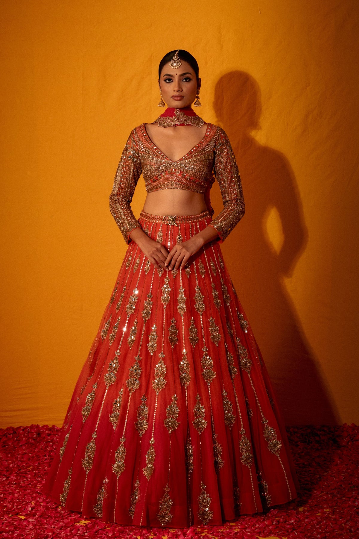 Kanakambari Lehenga Set