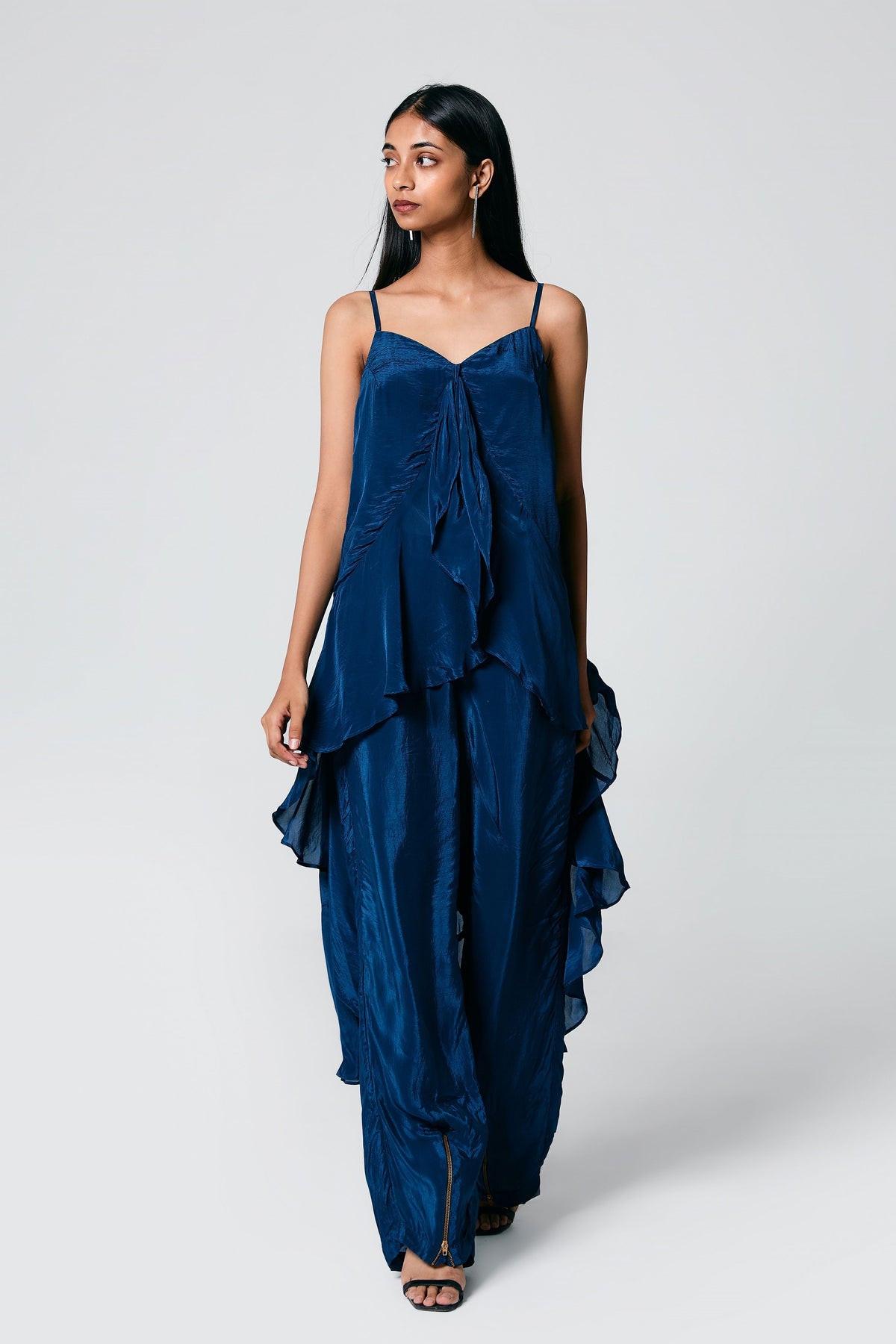 Ruffle High-Low Co-ord Set