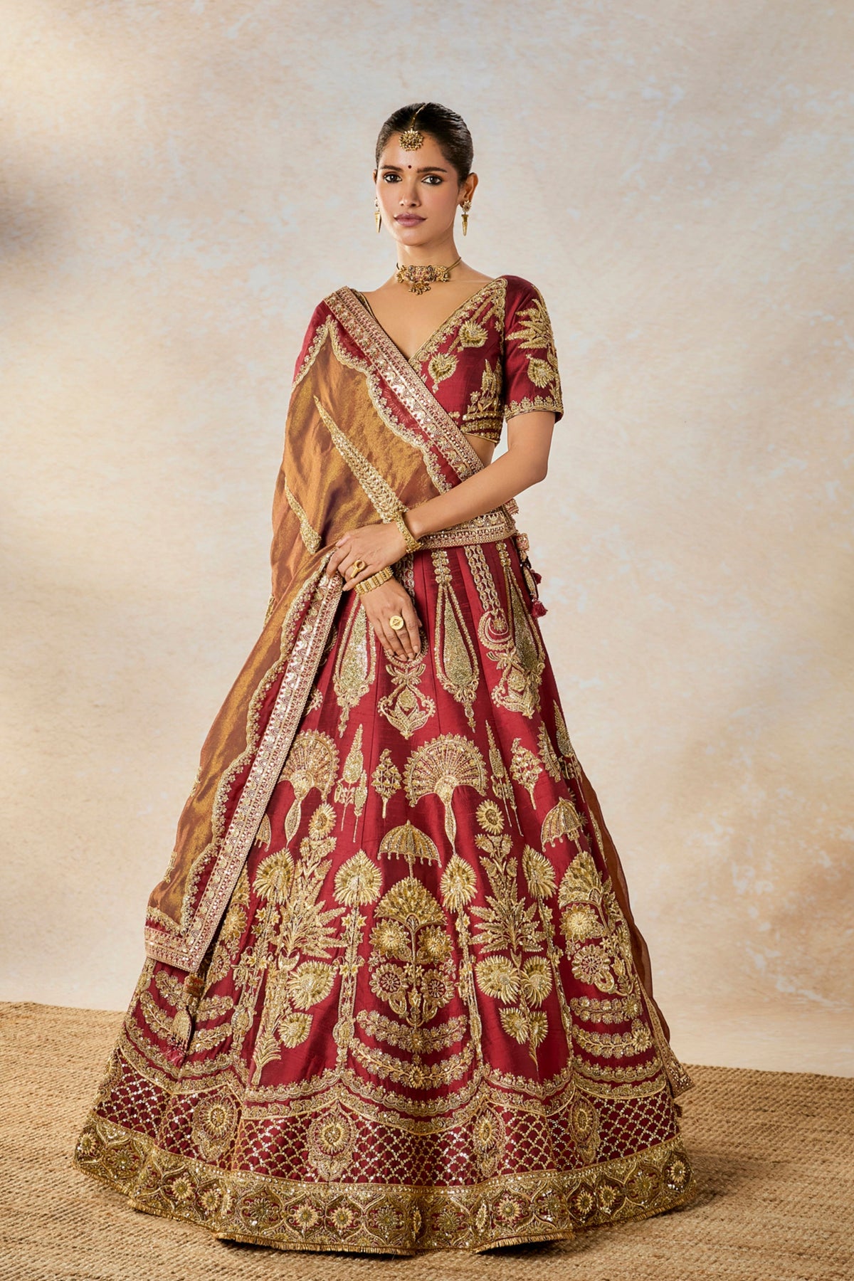 Cherry Gulab Lehenga Set