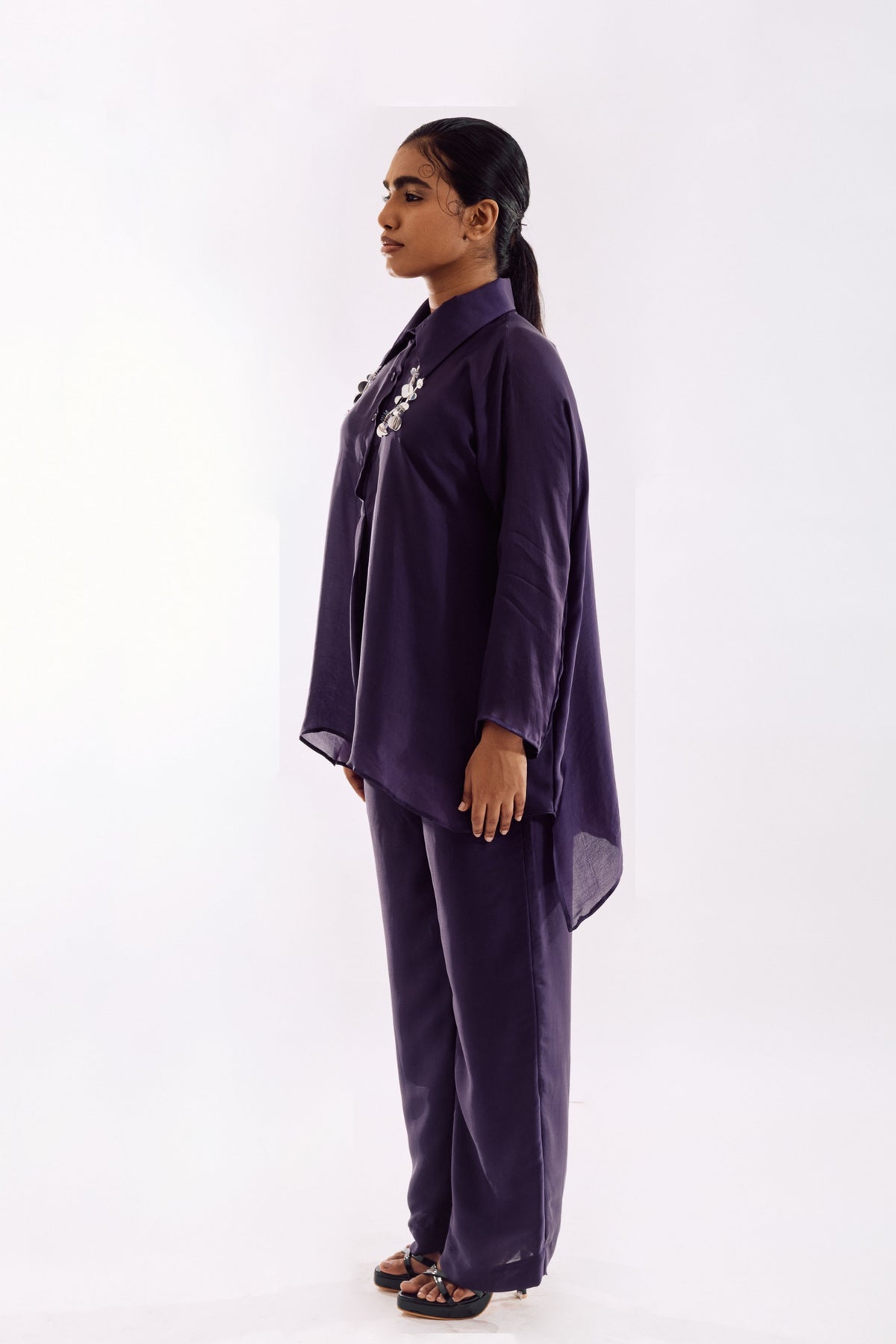 Purple Tassel Co-ord Set